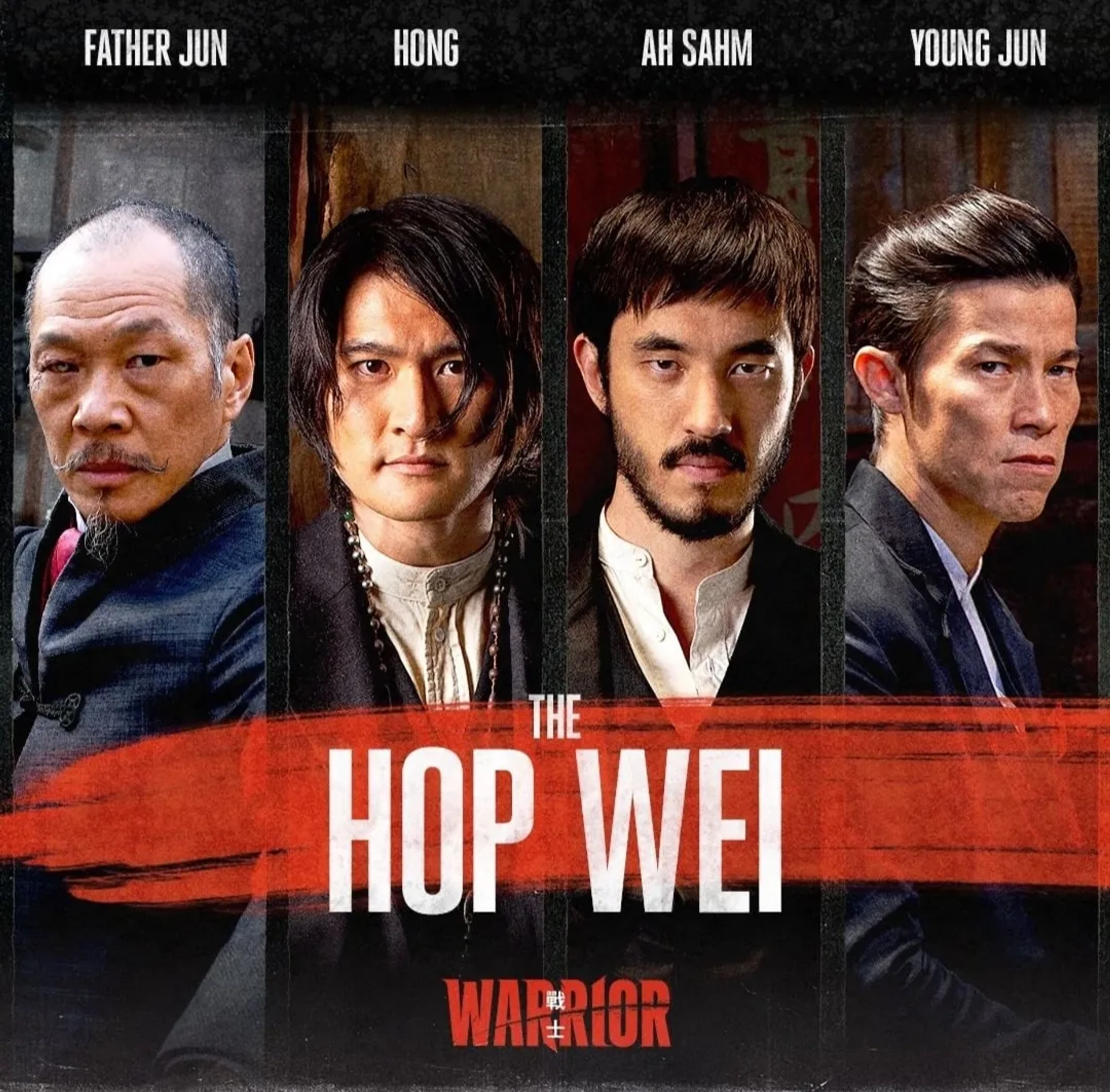 Jason Tobin, Perry Yung, Chen Tang, and Andrew Koji in Warrior (2019)