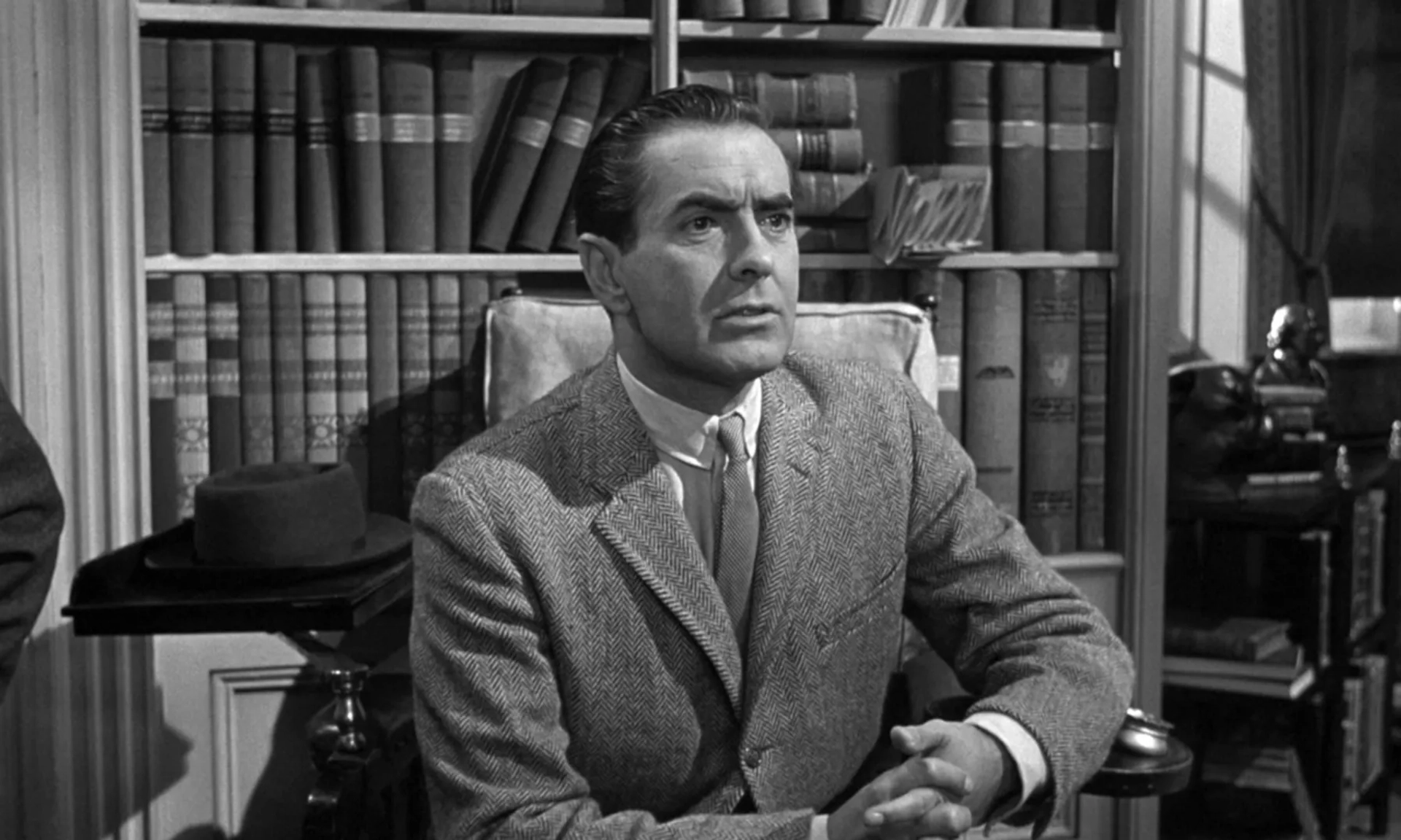 Tyrone Power in Witness for the Prosecution (1957)