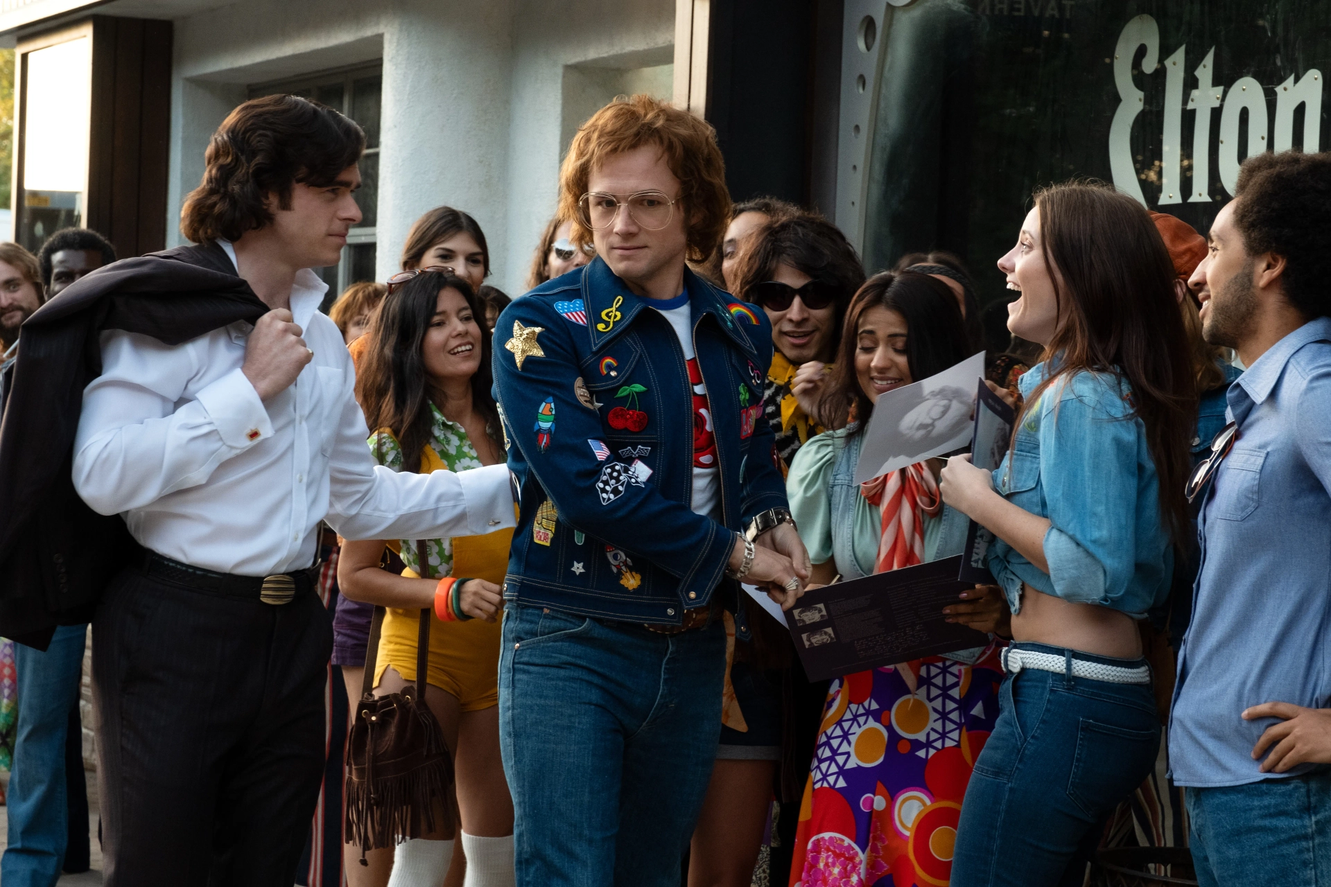 Richard Madden and Taron Egerton in Rocketman (2019)