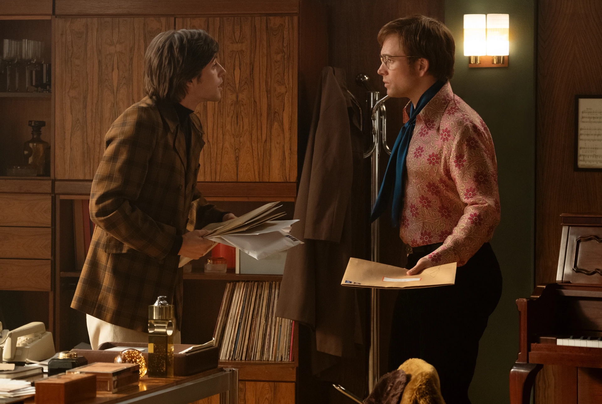 Charlie Rowe and Taron Egerton in Rocketman (2019)