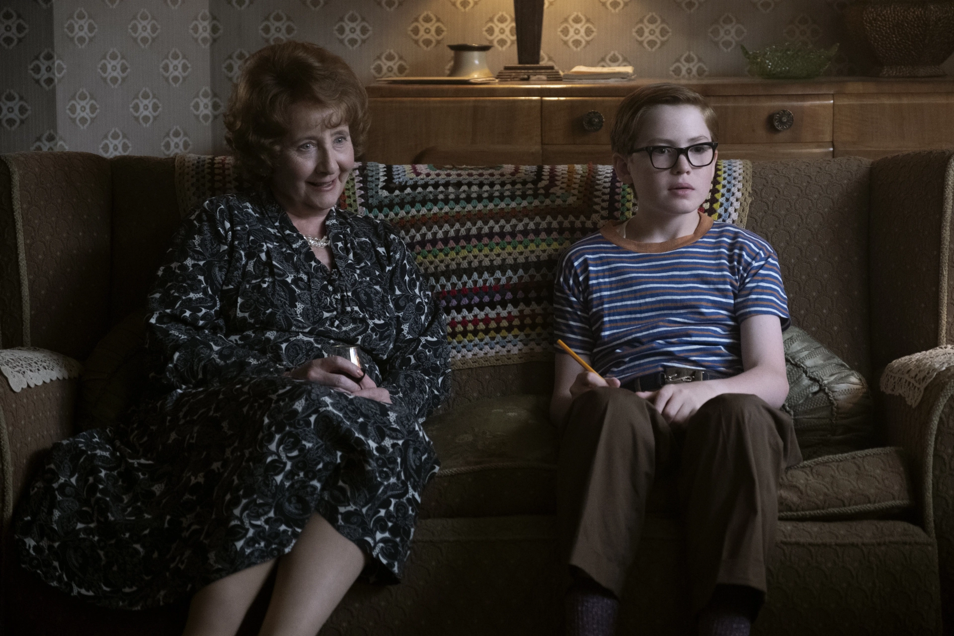 Gemma Jones and Kit Connor in Rocketman (2019)