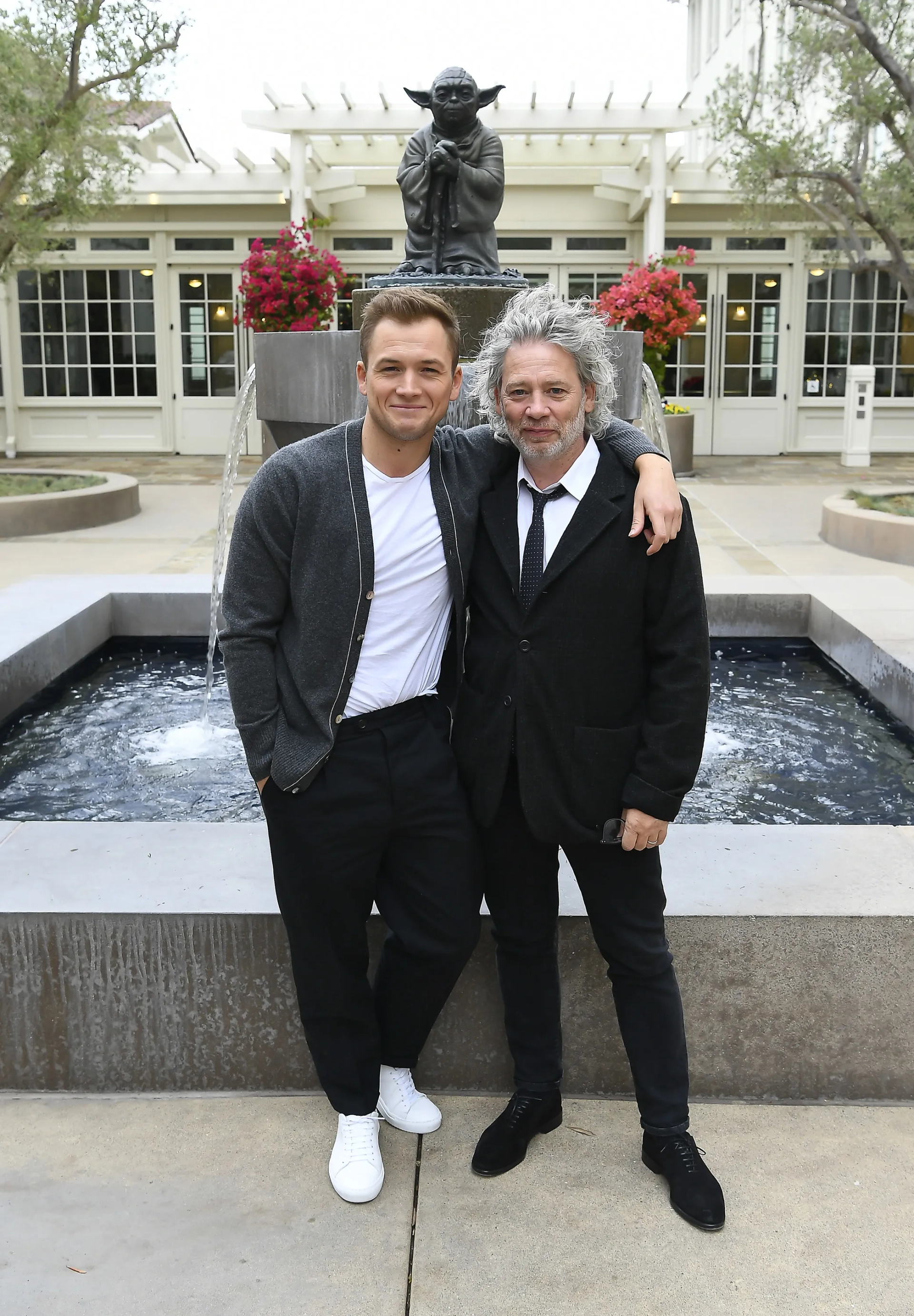 Dexter Fletcher and Taron Egerton at an event for Rocketman (2019)