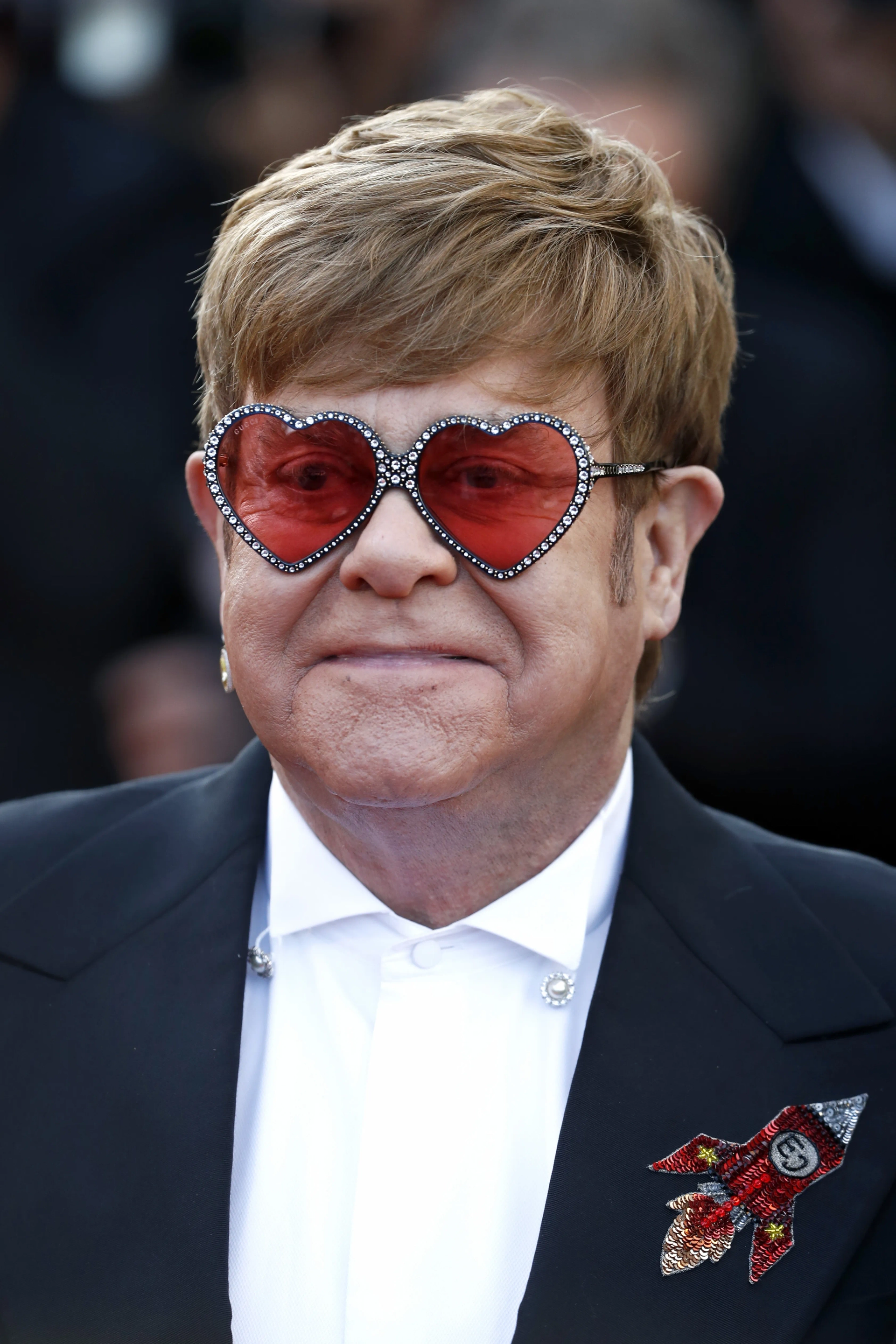 Elton John at an event for Rocketman (2019)