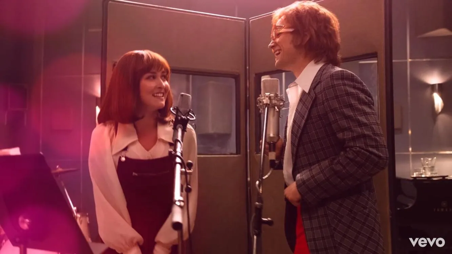 Rachel Muldoon and Taron Egerton in Rocketman (2019)