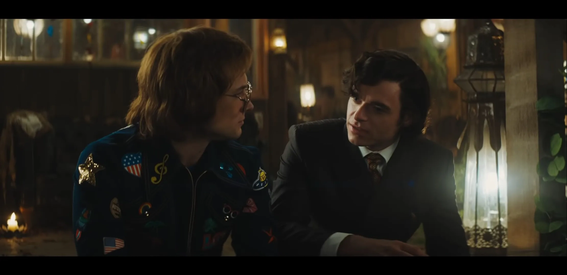 Richard Madden and Taron Egerton in Rocketman (2019)