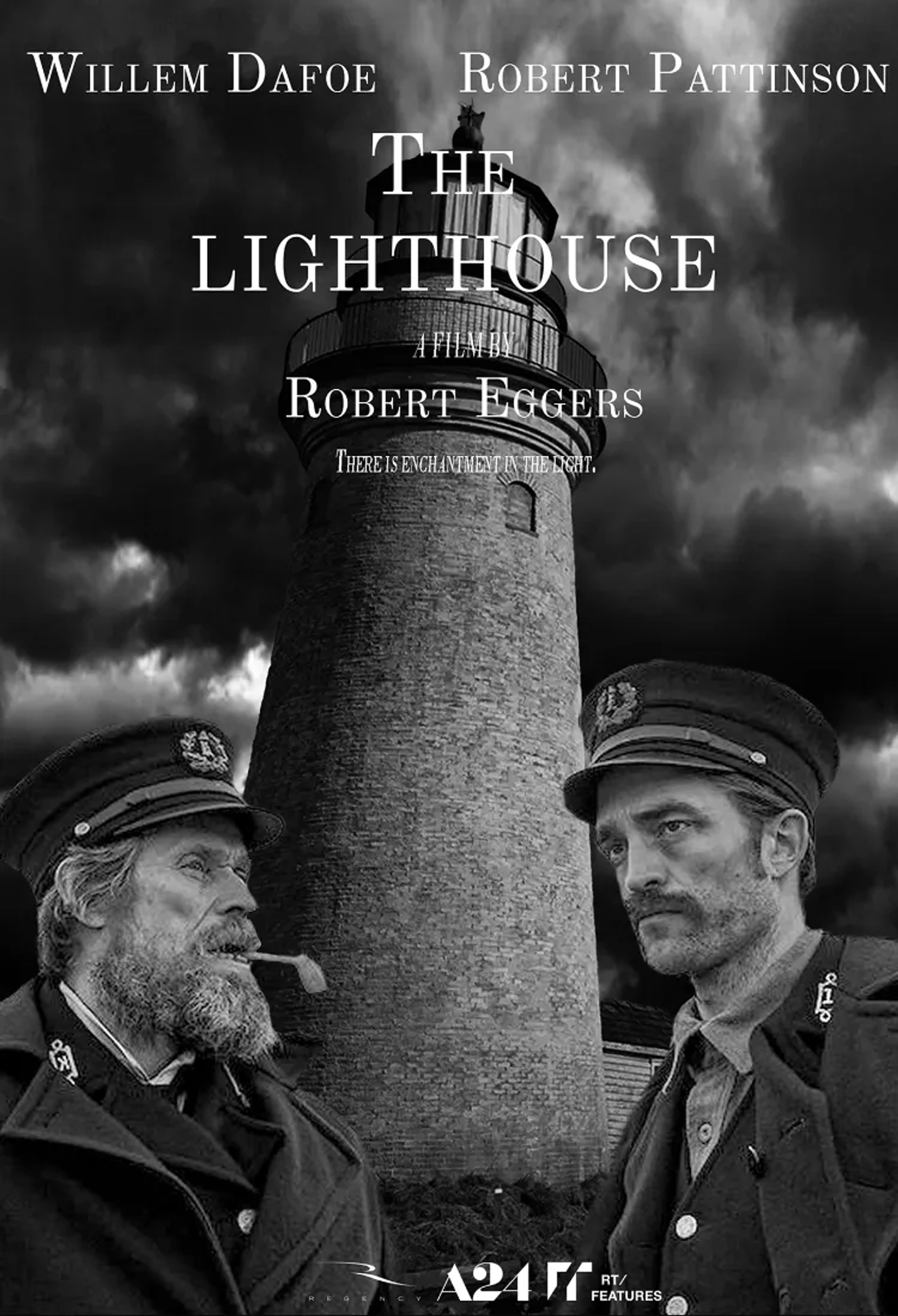 Willem Dafoe and Robert Pattinson in The Lighthouse (2019)