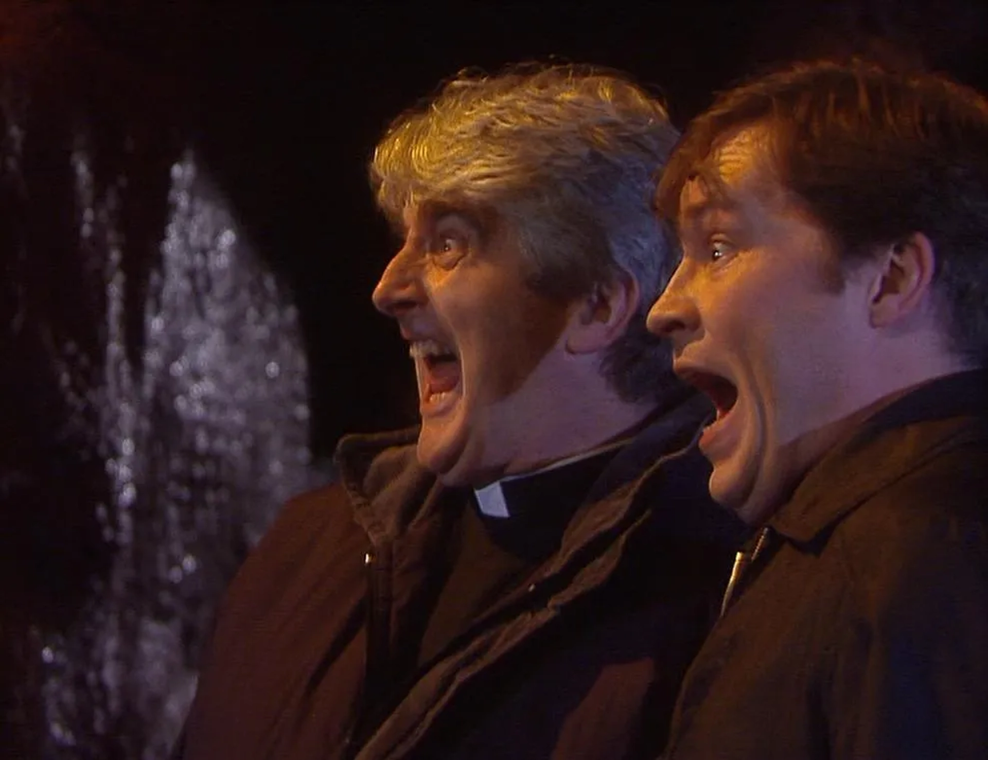 Dermot Morgan and Ardal O'Hanlon in Father Ted (1995)