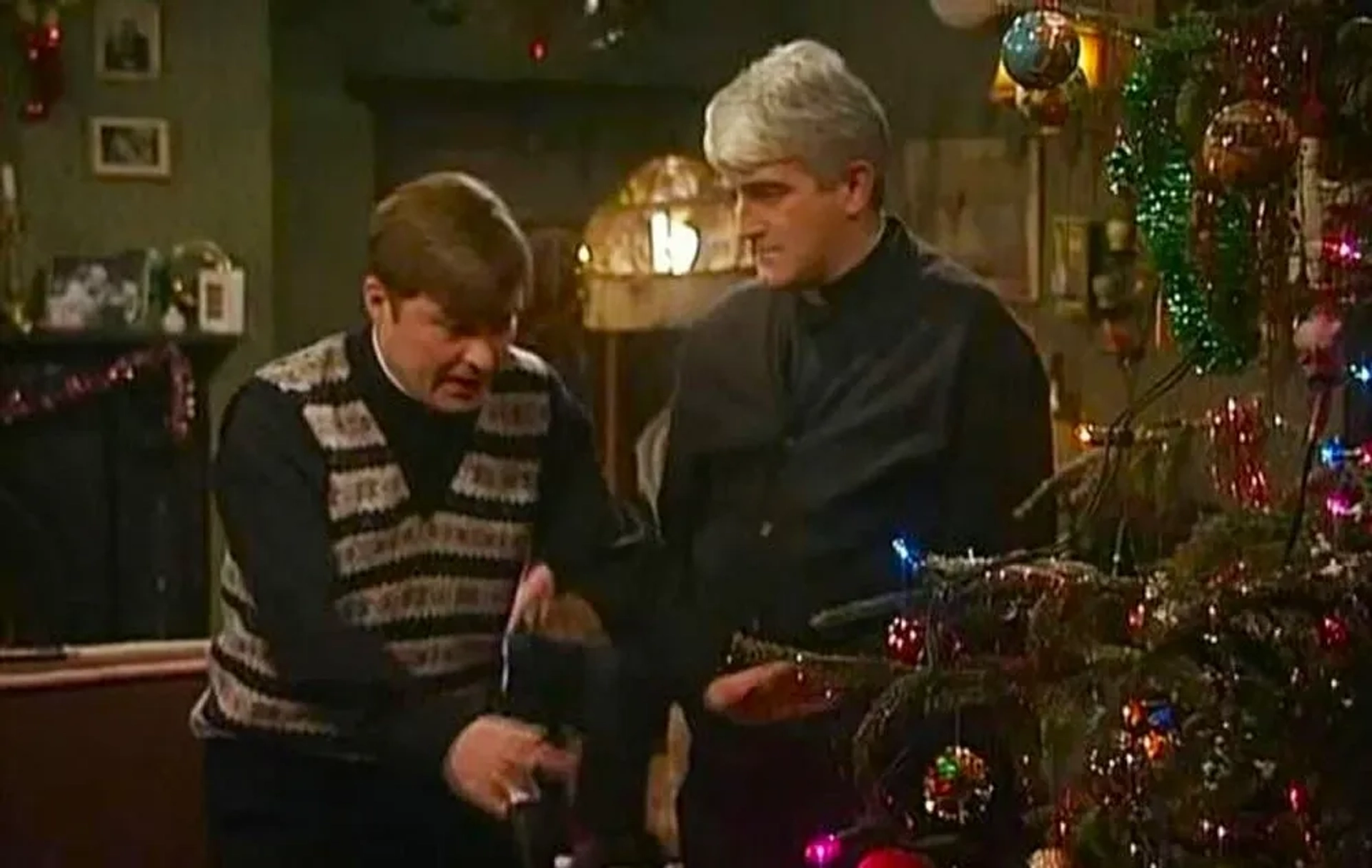 Dermot Morgan and Ardal O'Hanlon in Father Ted (1995)