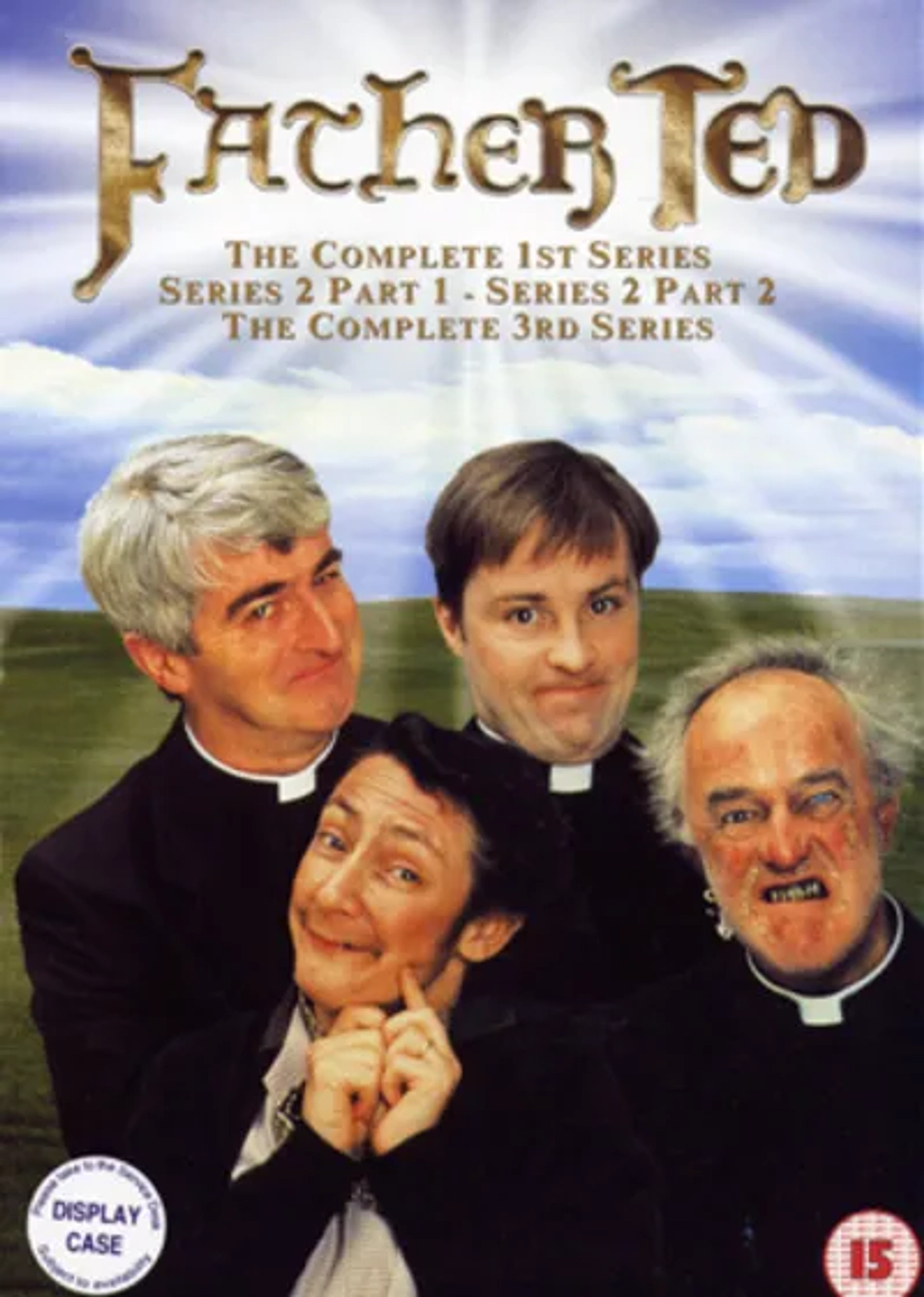 Frank Kelly, Pauline McLynn, Dermot Morgan, and Ardal O'Hanlon in Father Ted (1995)