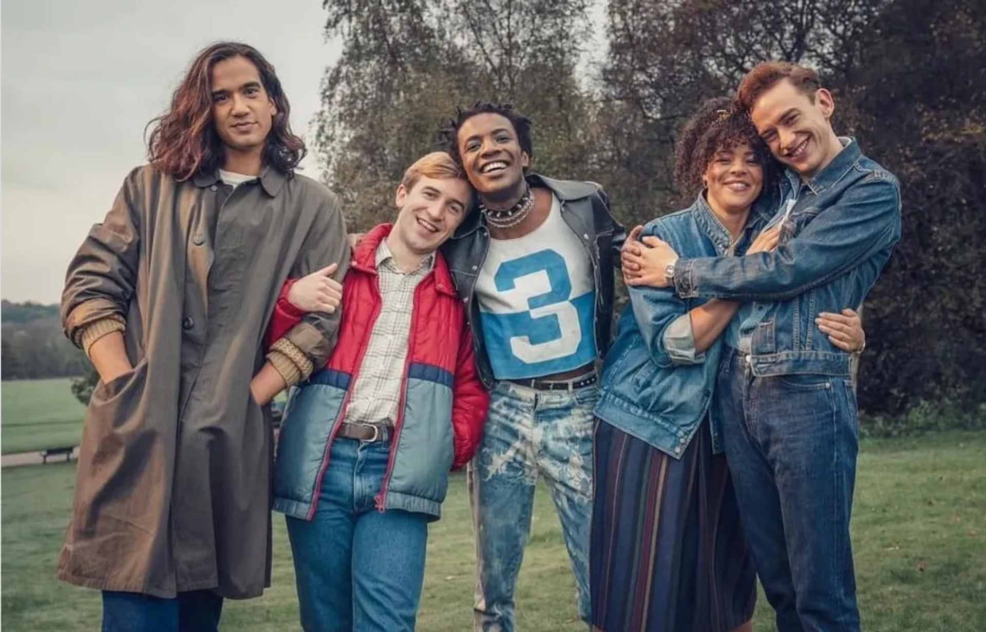 Nathaniel Curtis, Callum Scott Howells, Olly Alexander, Omari Douglas, and Lydia West in It's a Sin (2021)