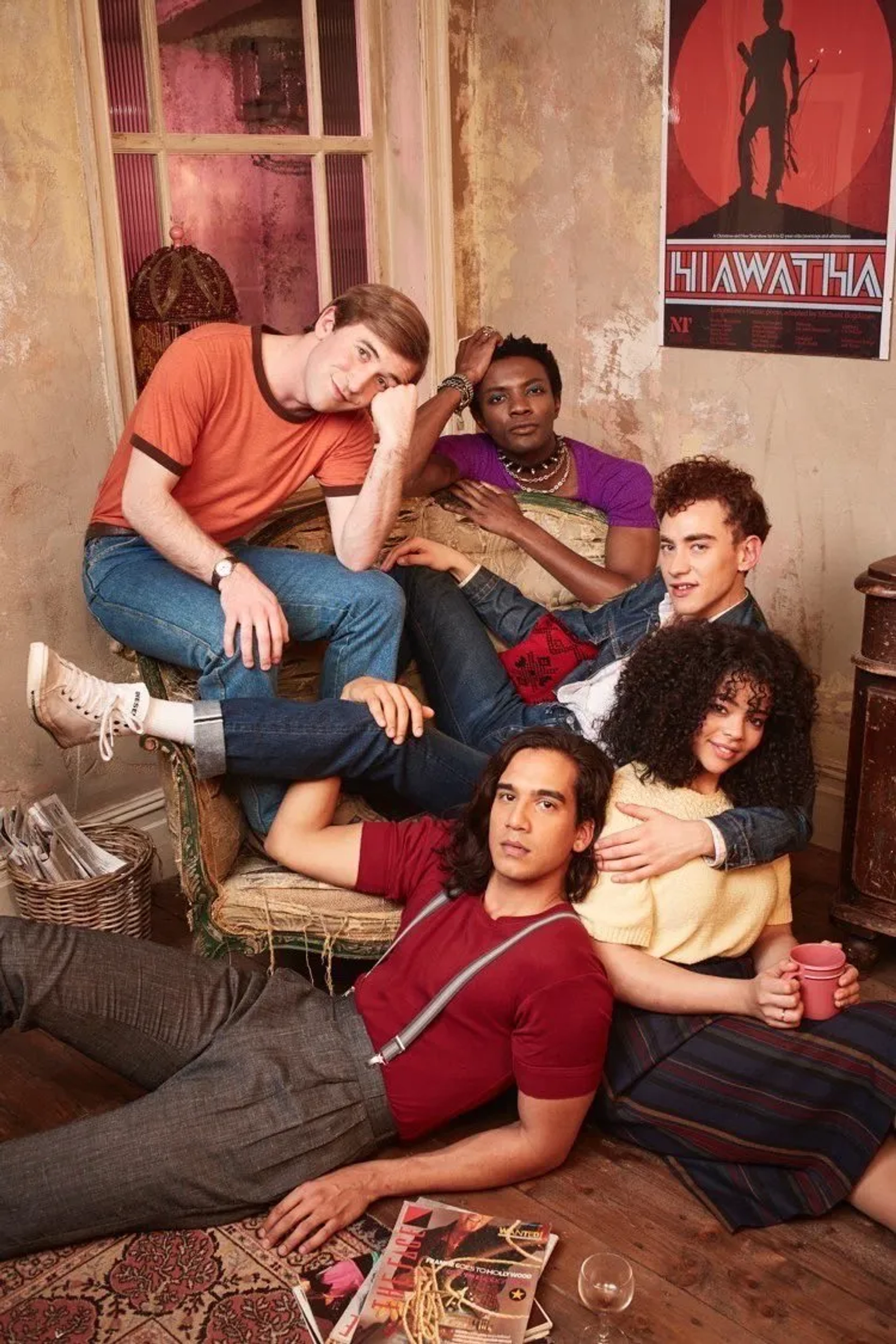 Nathaniel Curtis, Callum Scott Howells, Olly Alexander, Omari Douglas, and Lydia West in It's a Sin (2021)