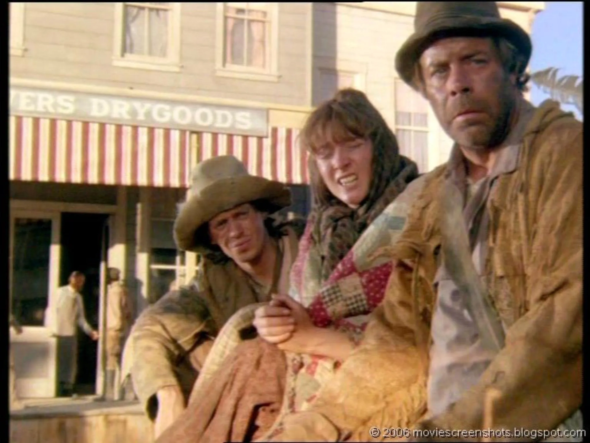 Steve Buscemi, Glenne Headly, and Frederick Coffin in Lonesome Dove (1989)