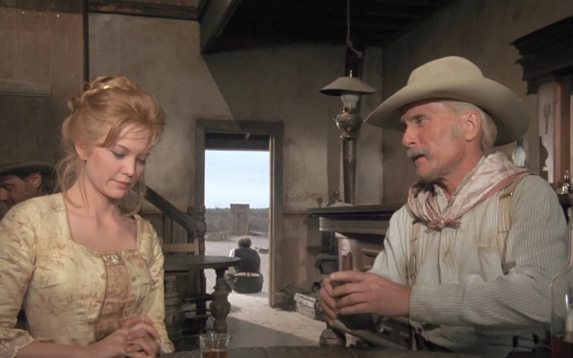 Diane Lane, Robert Duvall, Pierre Epstein, and William Sanderson in Lonesome Dove (1989)