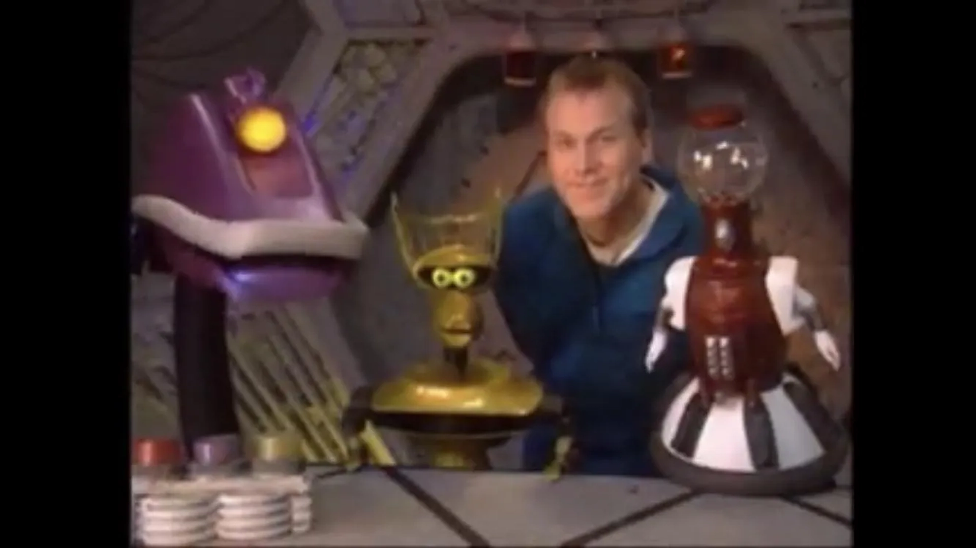 Trace Beaulieu, Jim Mallon, Kevin Murphy, and Michael J. Nelson in Mystery Science Theater 3000 (1988)