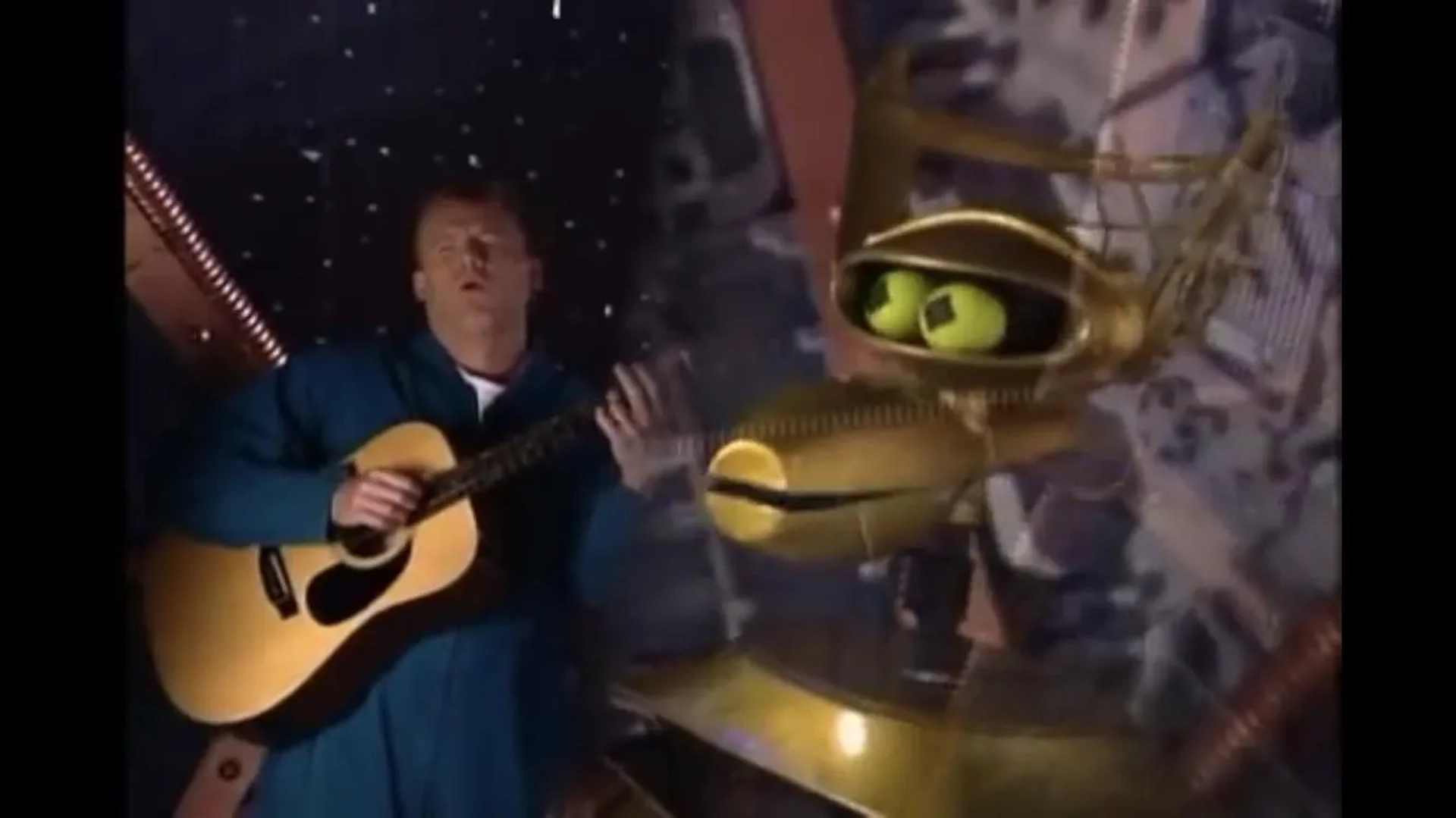 Bill Corbett and Michael J. Nelson in Mystery Science Theater 3000 (1988)