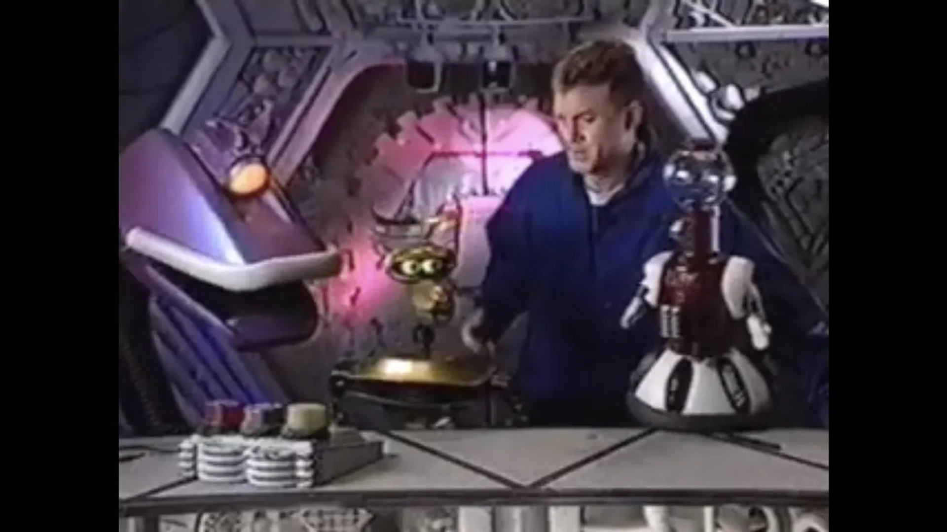 Trace Beaulieu, Jim Mallon, Kevin Murphy, and Michael J. Nelson in Mystery Science Theater 3000 (1988)