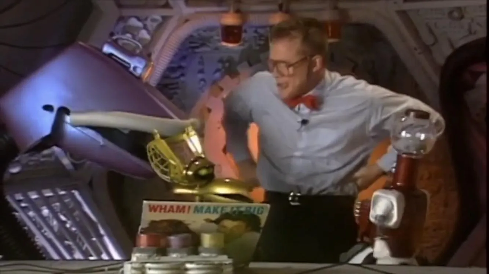 Trace Beaulieu, Jim Mallon, Kevin Murphy, and Michael J. Nelson in Mystery Science Theater 3000 (1988)