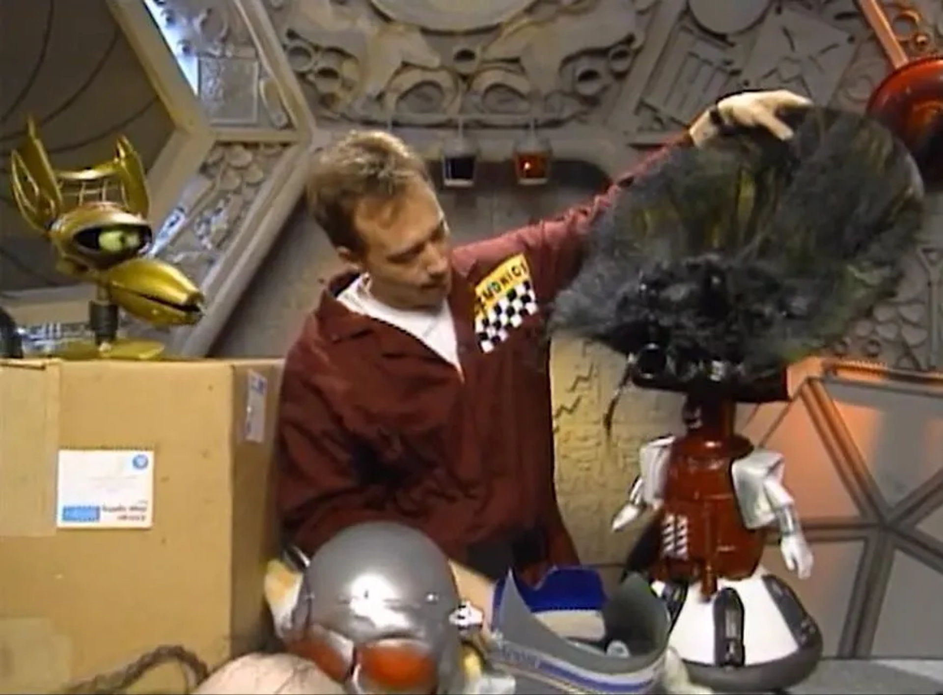 Trace Beaulieu, Joel Hodgson, and Kevin Murphy in Mystery Science Theater 3000 (1988)