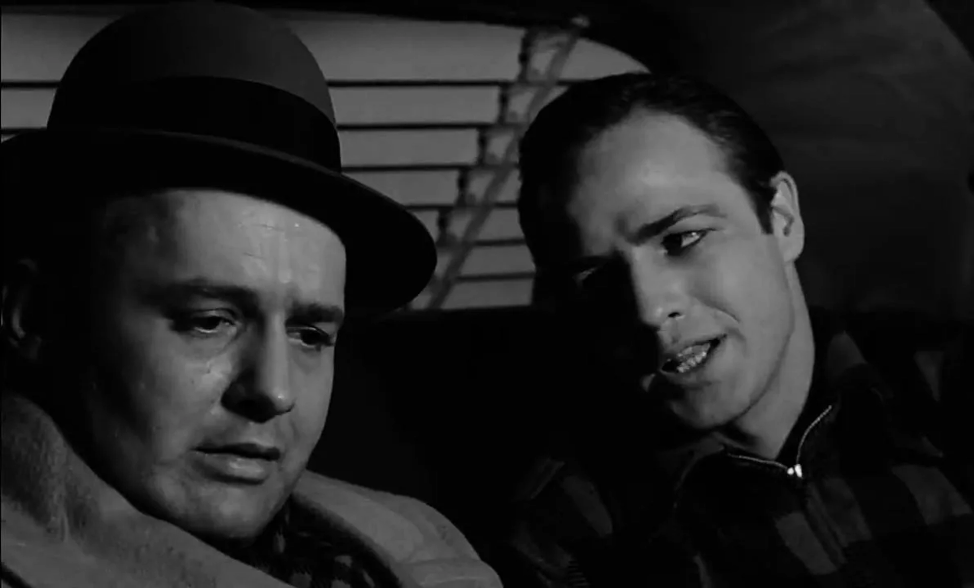 Marlon Brando and Rod Steiger in On the Waterfront (1954)