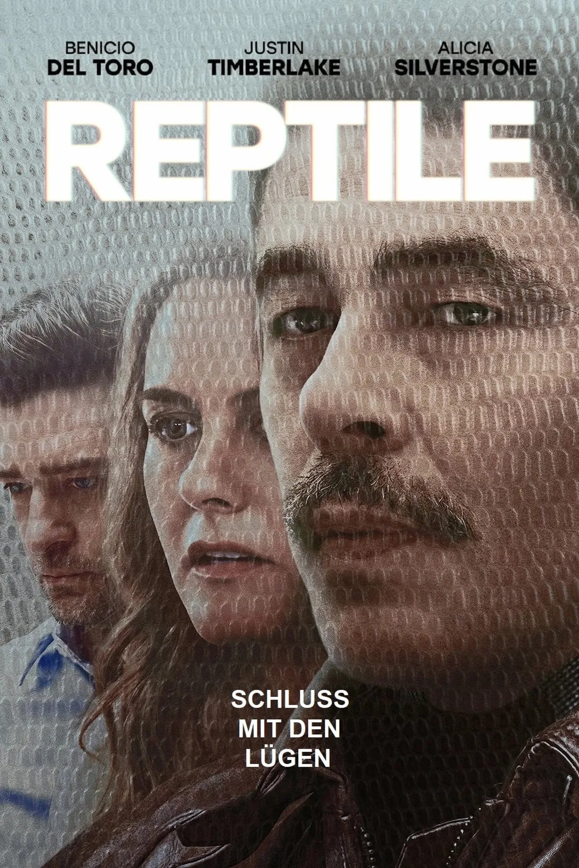 Alicia Silverstone, Benicio Del Toro, and Justin Timberlake in Reptile (2023)