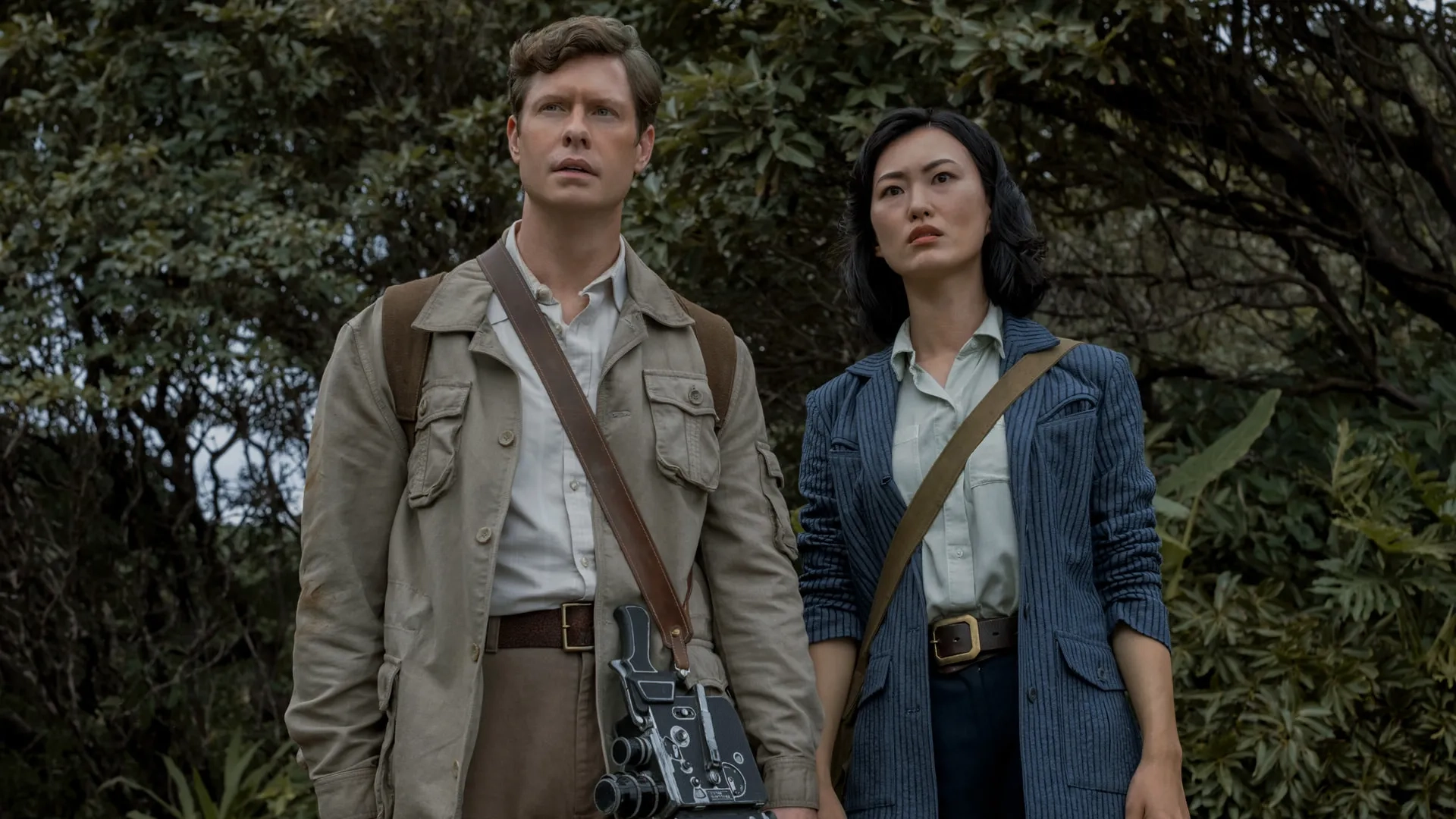 Anders Holm and Mari Yamamoto in Monarch: Legacy of Monsters (2023)