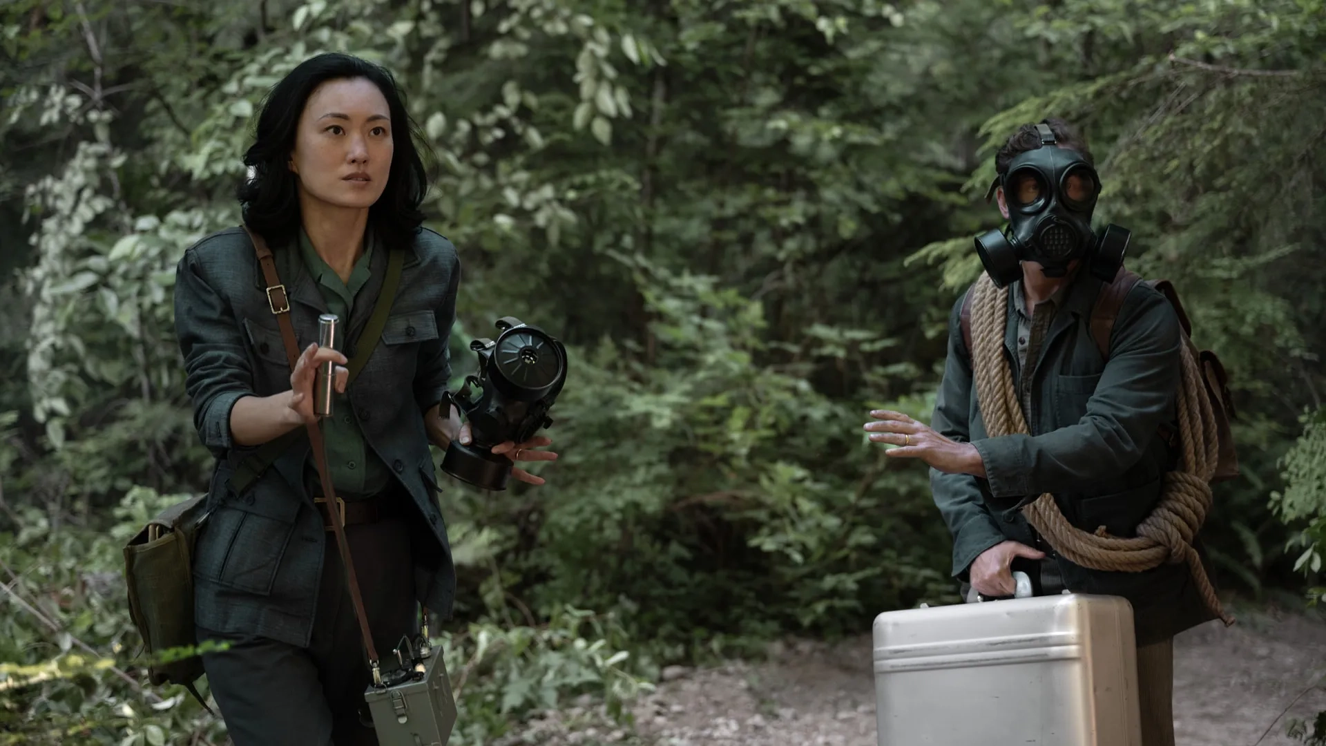 Anders Holm and Mari Yamamoto in Monarch: Legacy of Monsters (2023)