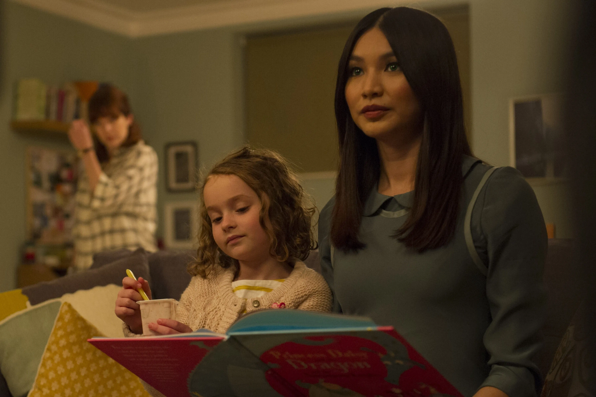 Katherine Parkinson, Gemma Chan, and Pixie Davies in Humans (2015)