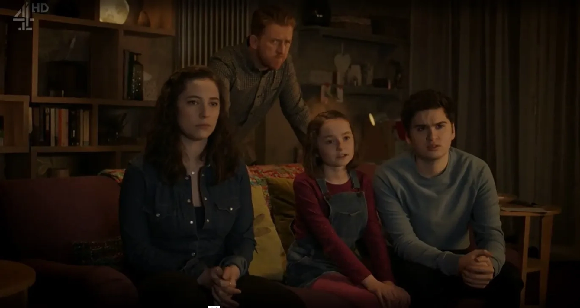 Tom Goodman-Hill, Theo Stevenson, Pixie Davies, and Lucy Carless in Humans (2015)