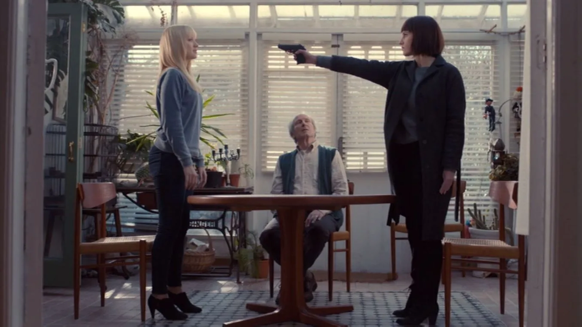 William Hurt, Ruth Bradley, and Emily Berrington in Humans (2015)