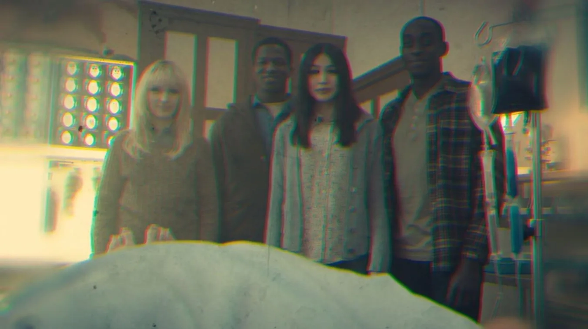 Gemma Chan, Ivanno Jeremiah, Emily Berrington, and Sope Dirisu in Humans (2015)