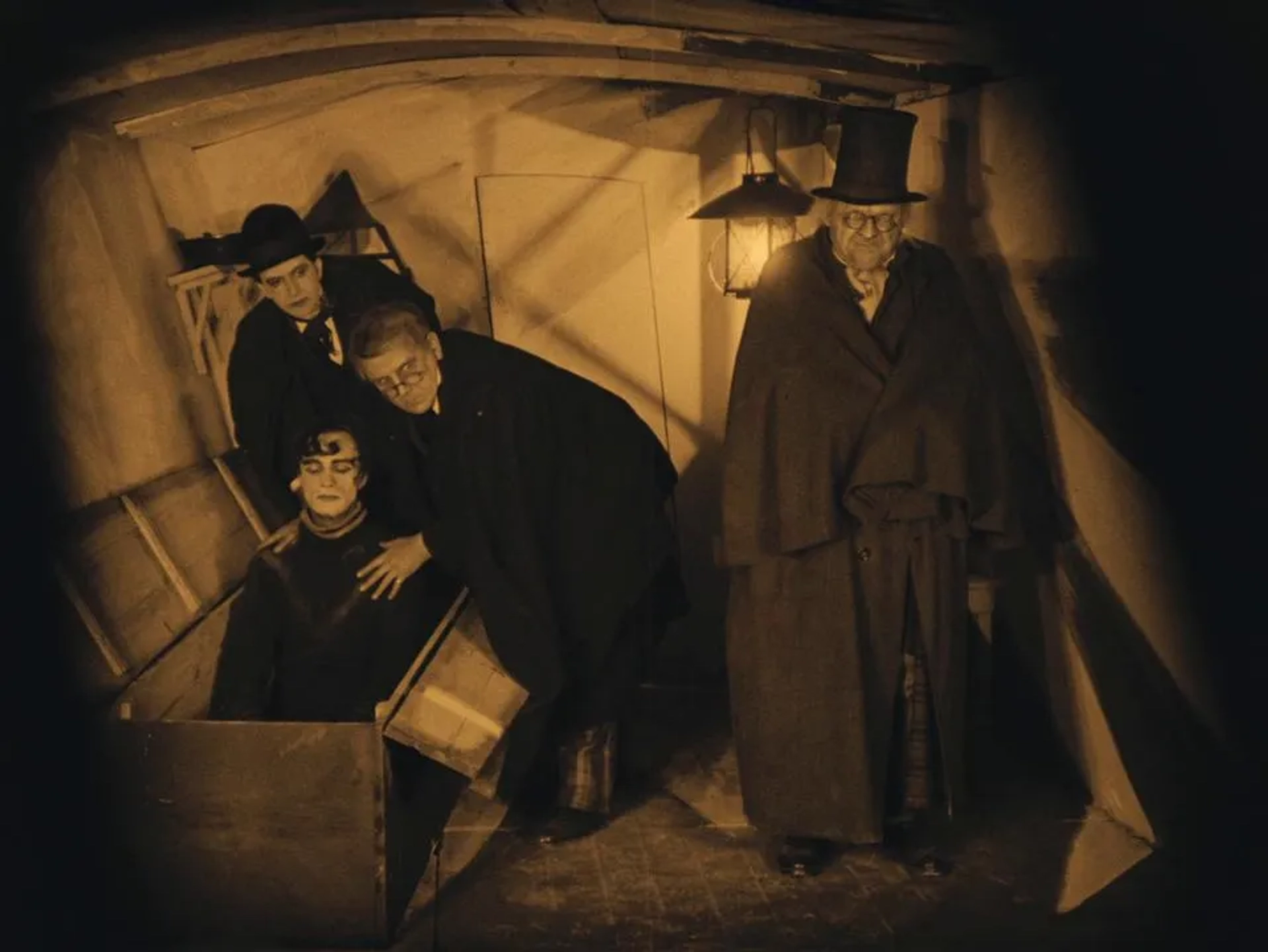 Friedrich Feher, Werner Krauss, Rudolf Lettinger, and Conrad Veidt in The Cabinet of Dr. Caligari (1920)