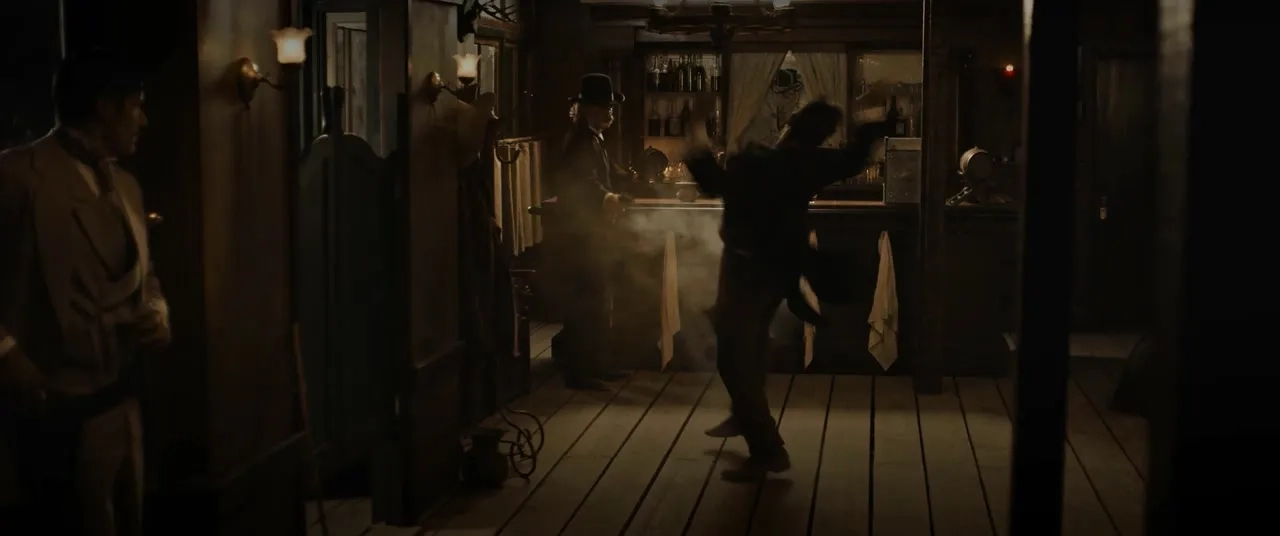 David Arquette, Kurt Russell, and Matthew Fox in Bone Tomahawk (2015)