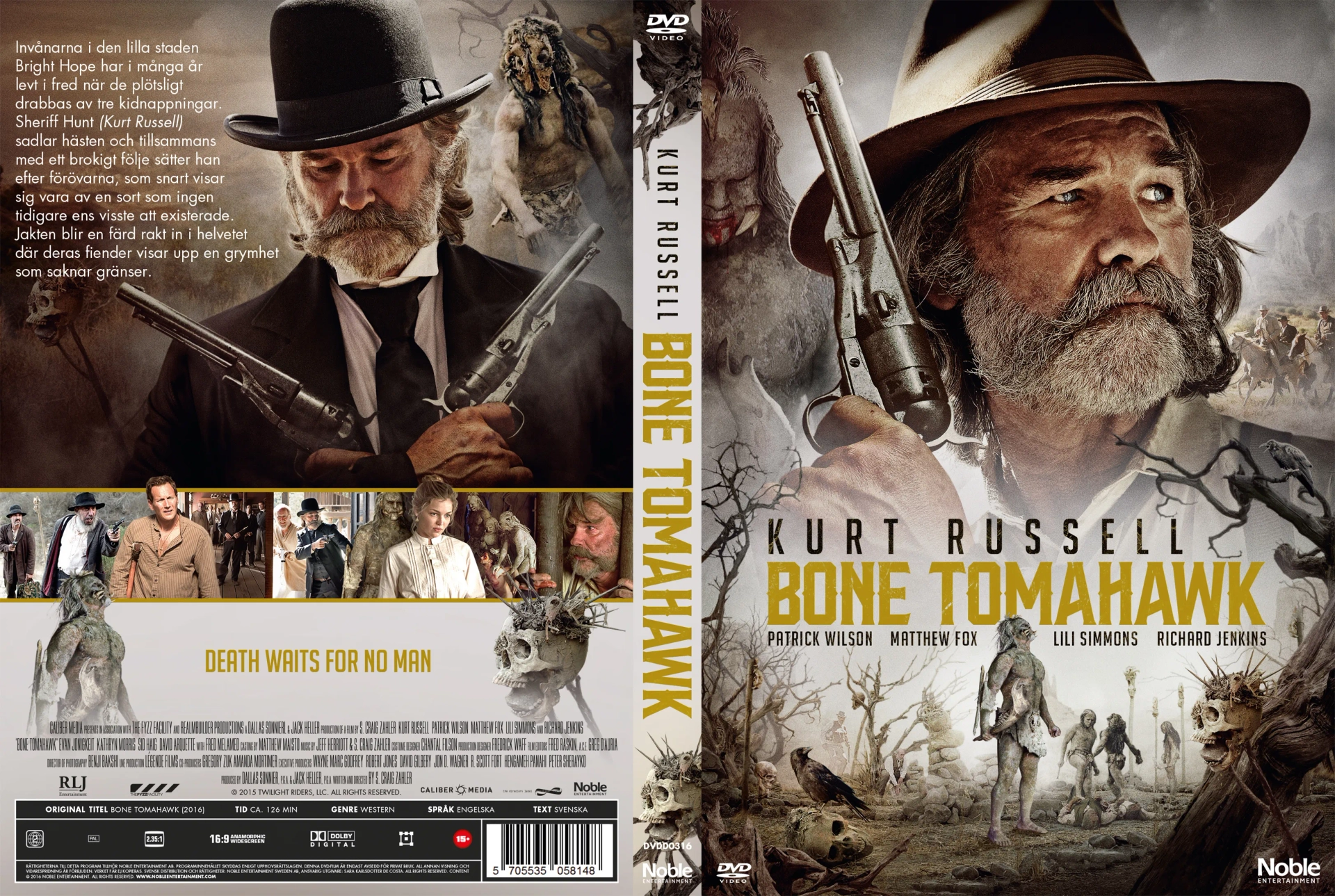 David Arquette, Kurt Russell, Sid Haig, Richard Jenkins, Patrick Wilson, and Lili Simmons in Bone Tomahawk (2015)