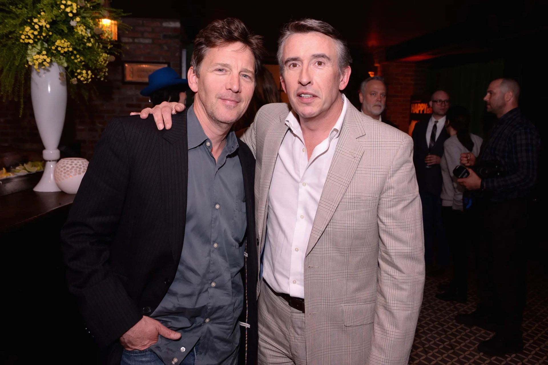 Andrew McCarthy and Steve Coogan at an event for Happyish (2015)