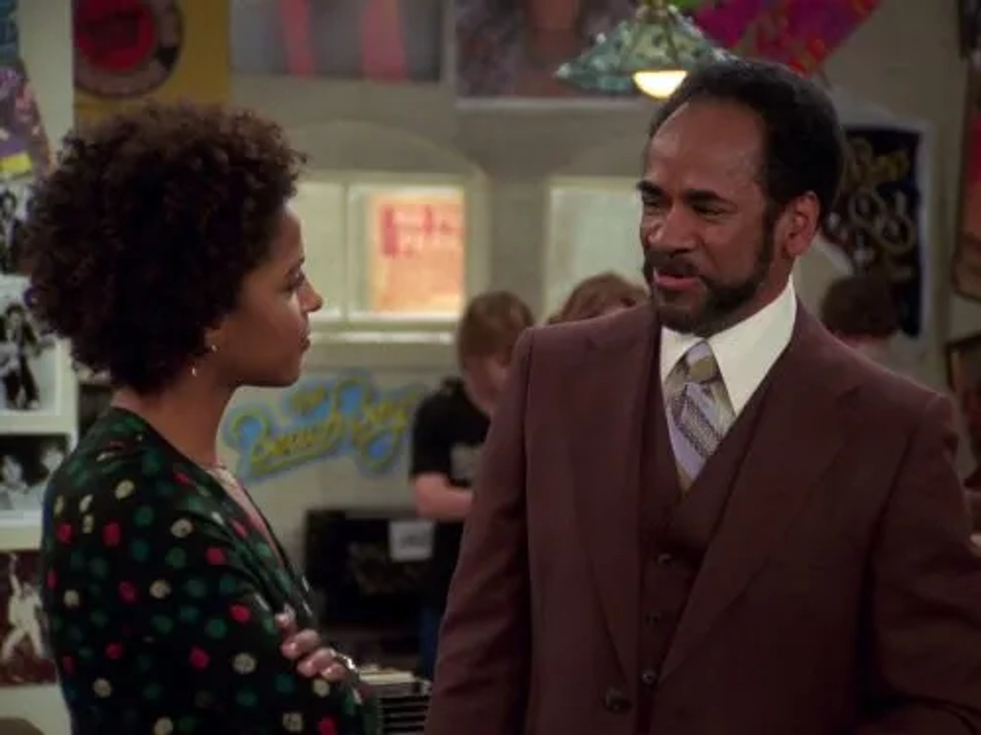 Tim Reid and Megalyn Echikunwoke in That '70s Show (1998)