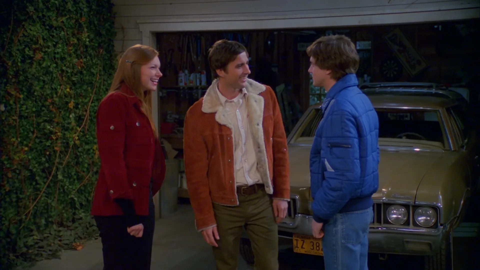 Luke Wilson, Topher Grace, and Laura Prepon in That '70s Show (1998)