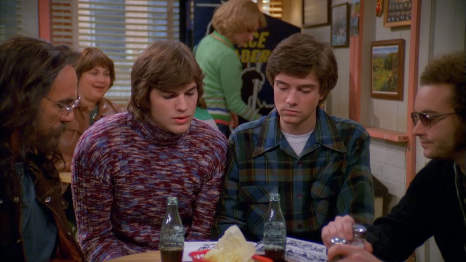 Tommy Chong, Ashton Kutcher, Danny Masterson, and Topher Grace in That '70s Show (1998)