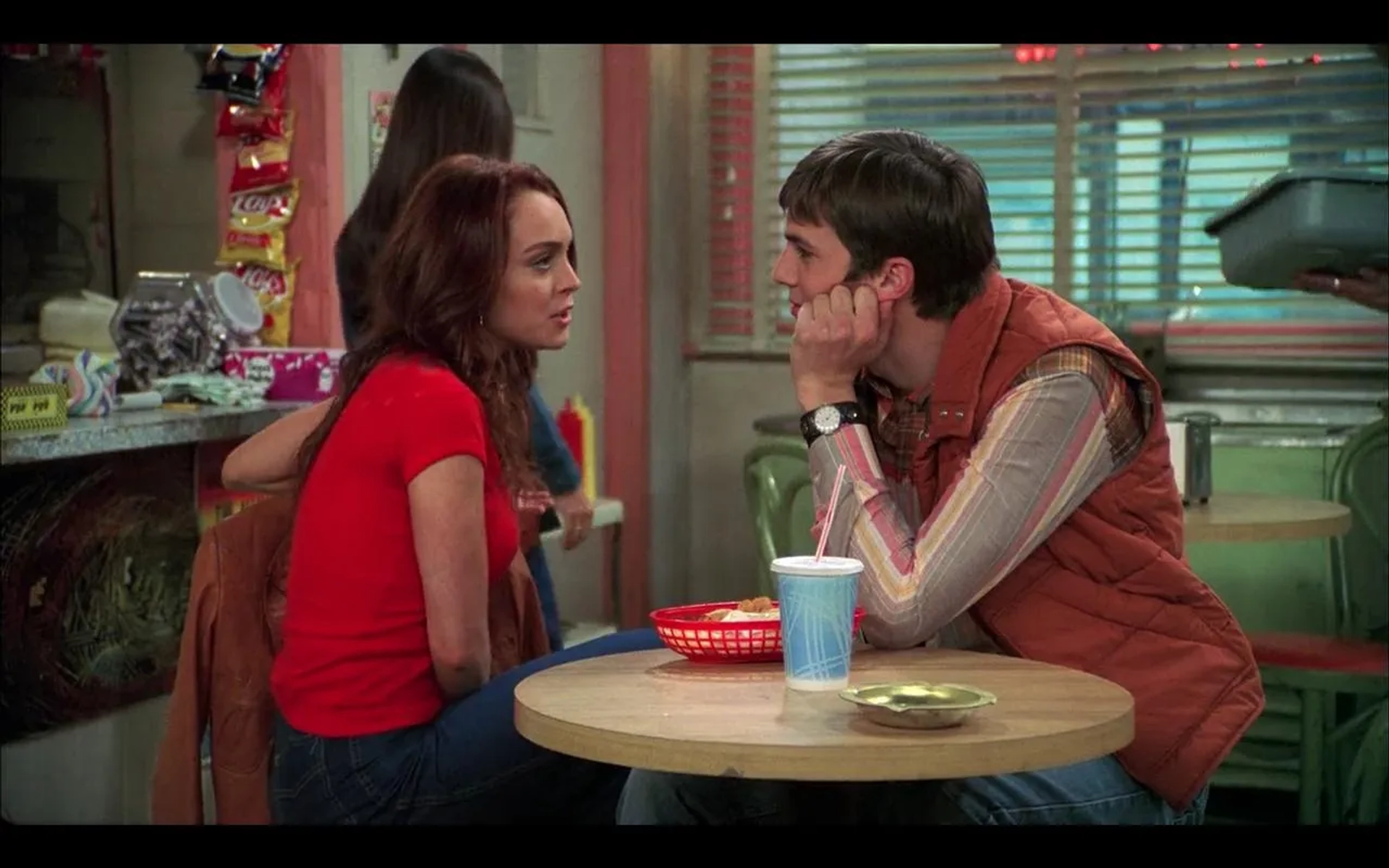 Ashton Kutcher and Lindsay Lohan in That '70s Show (1998)