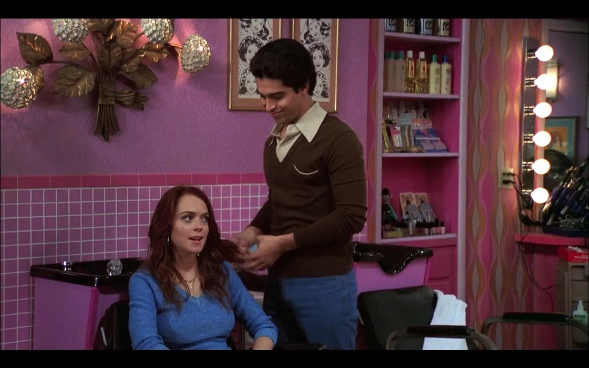 Wilmer Valderrama and Lindsay Lohan in That '70s Show (1998)