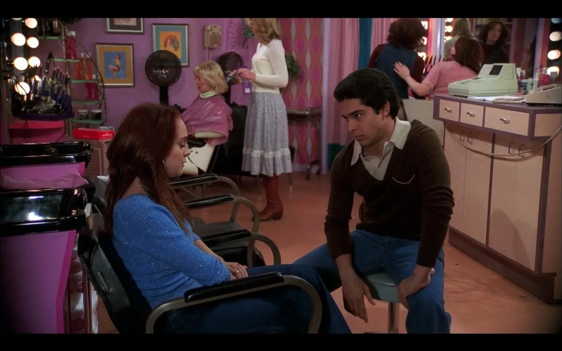 Wilmer Valderrama and Lindsay Lohan in That '70s Show (1998)