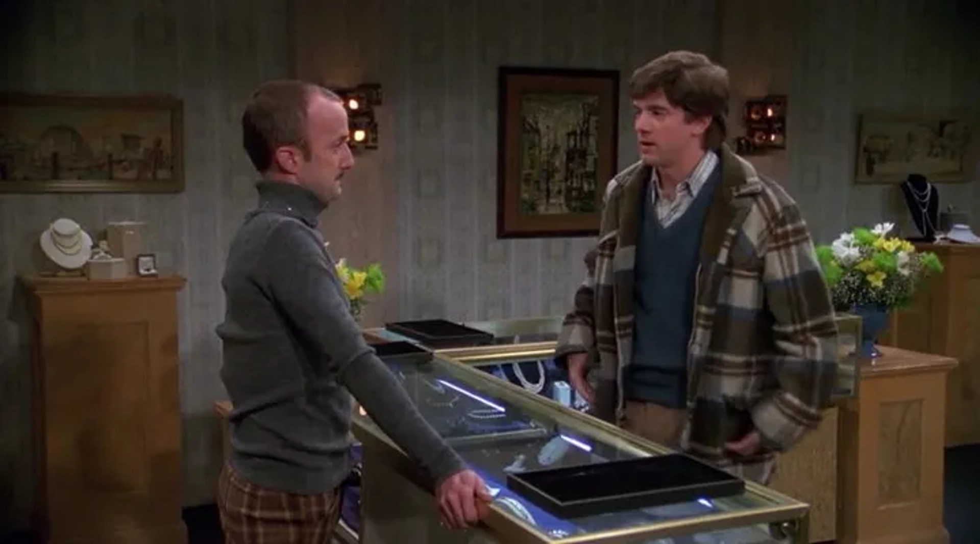 Topher Grace and Jim Rash in That '70s Show (1998)