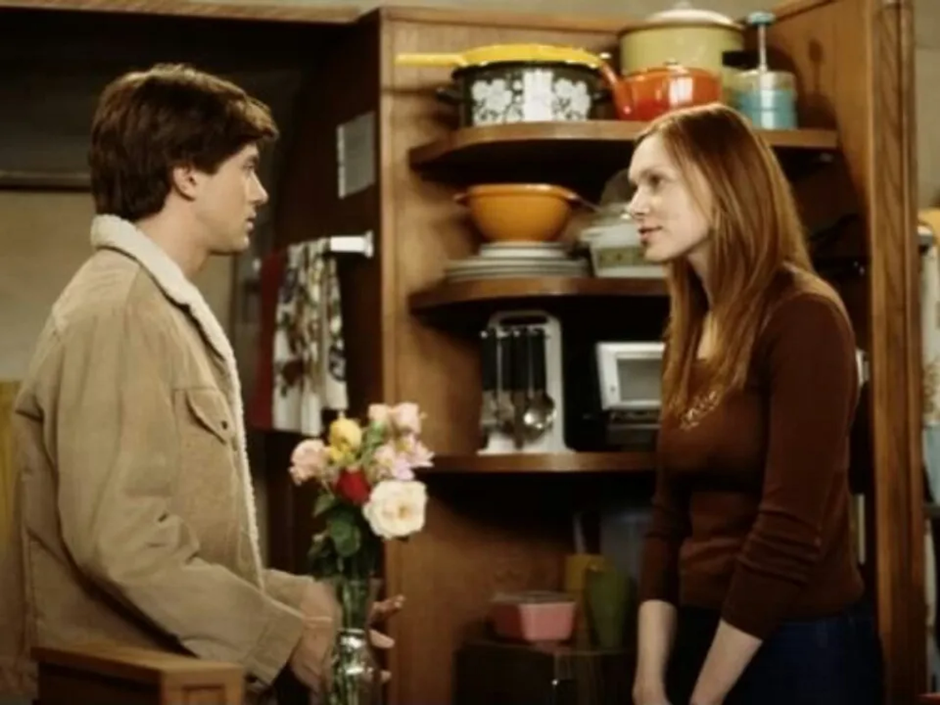 Topher Grace and Laura Prepon in That '70s Show (1998)