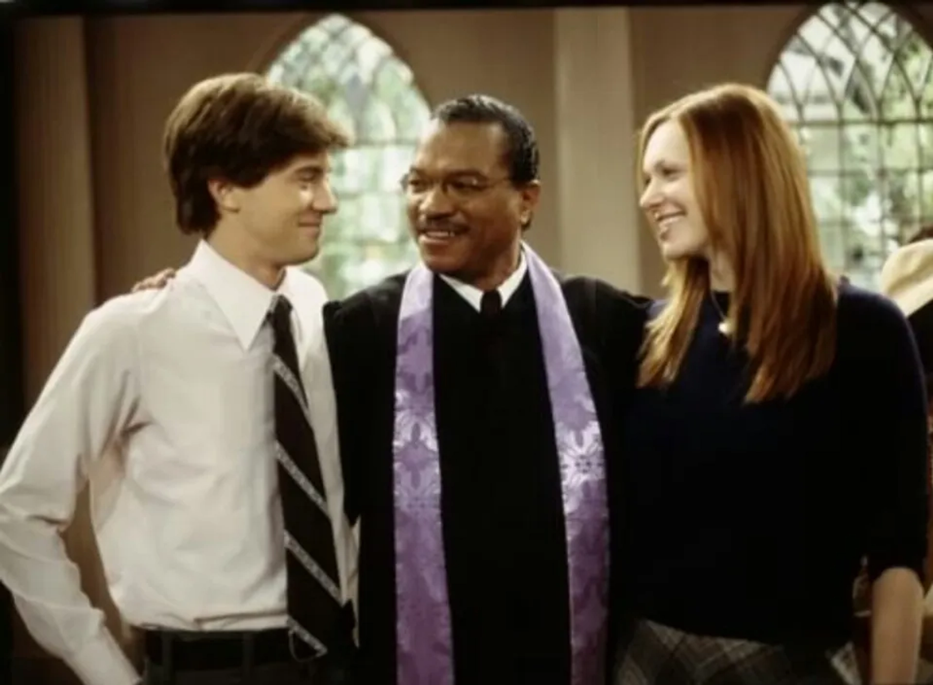 Billy Dee Williams, Topher Grace, and Laura Prepon in That '70s Show (1998)