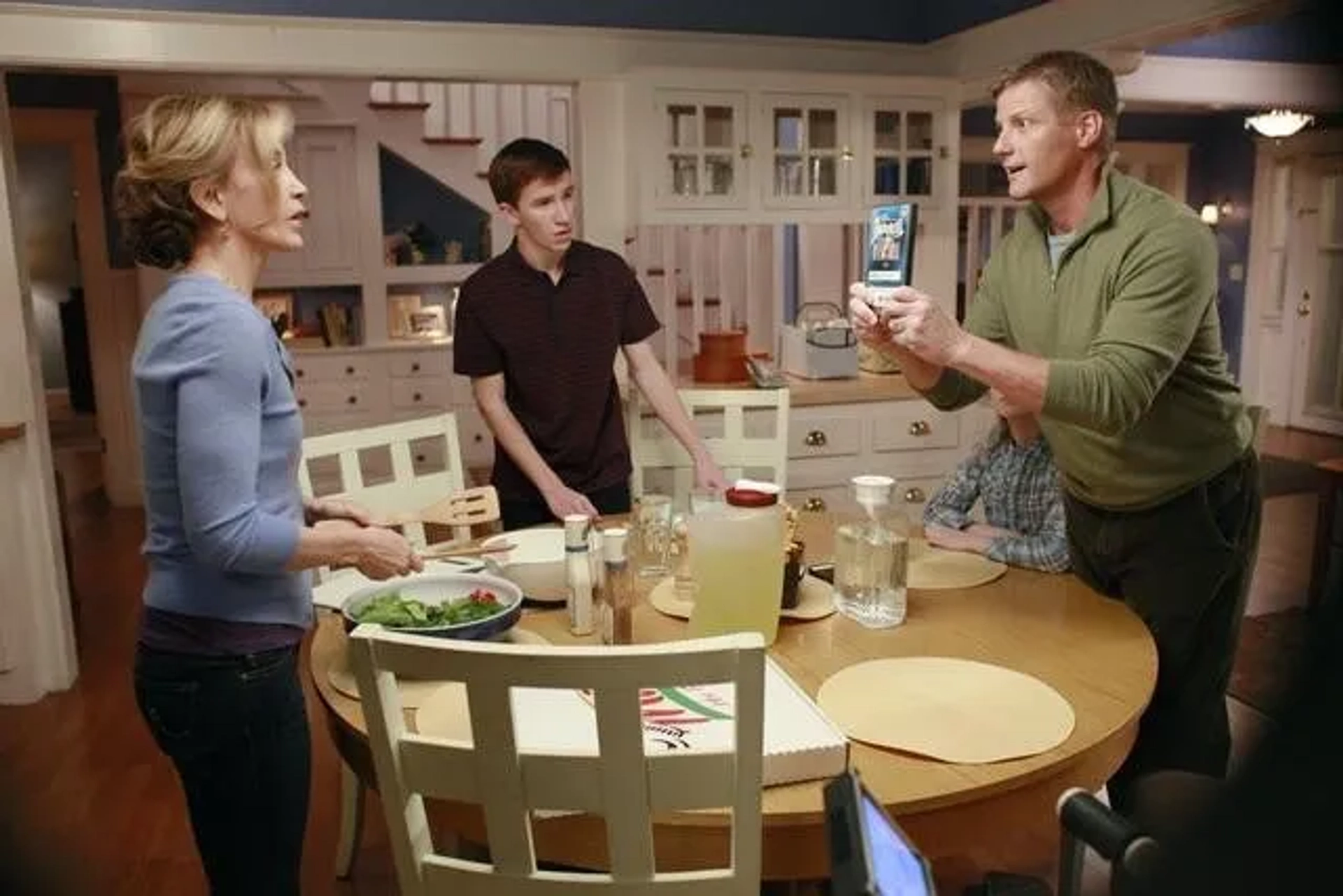 Felicity Huffman, Doug Savant, and Joshua Logan Moore in Desperate Housewives (2004)