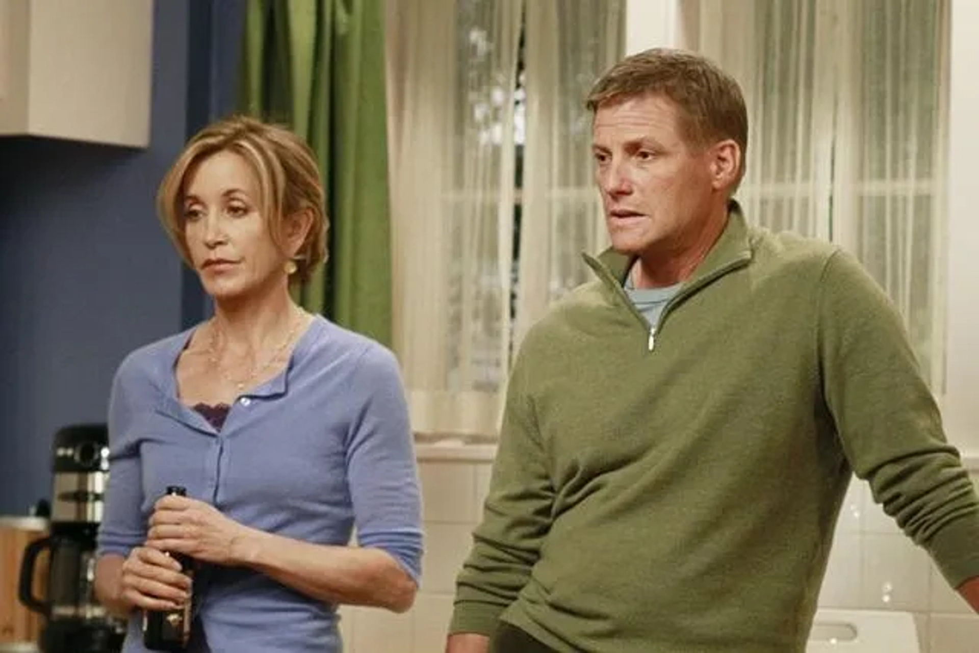 Felicity Huffman and Doug Savant in Desperate Housewives (2004)