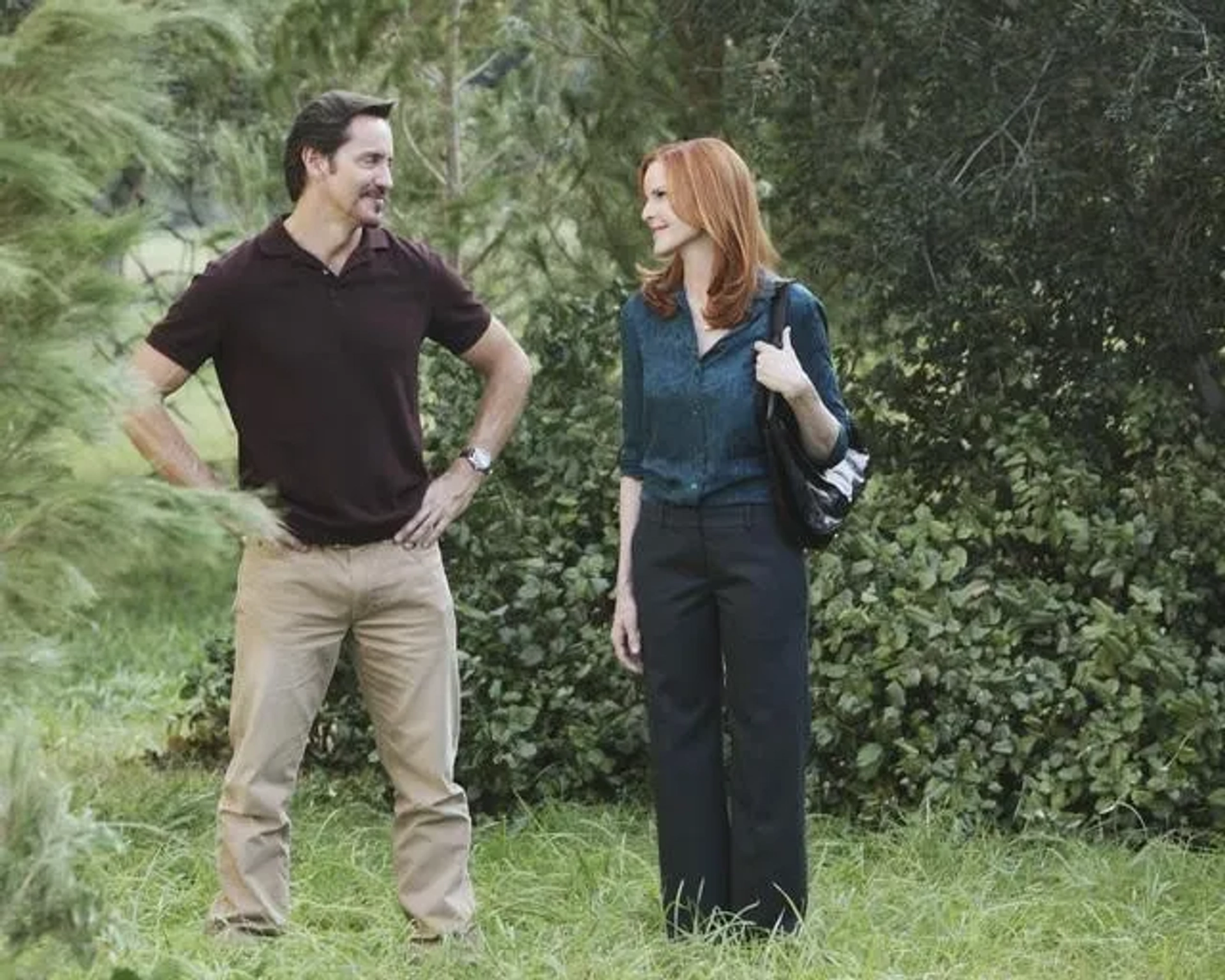 Marcia Cross and Charles Mesure in Desperate Housewives (2004)