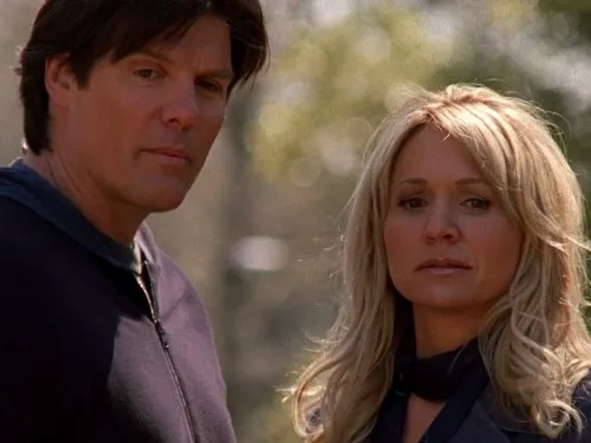 Paul Johansson and Barbara Alyn Woods in One Tree Hill (2003)