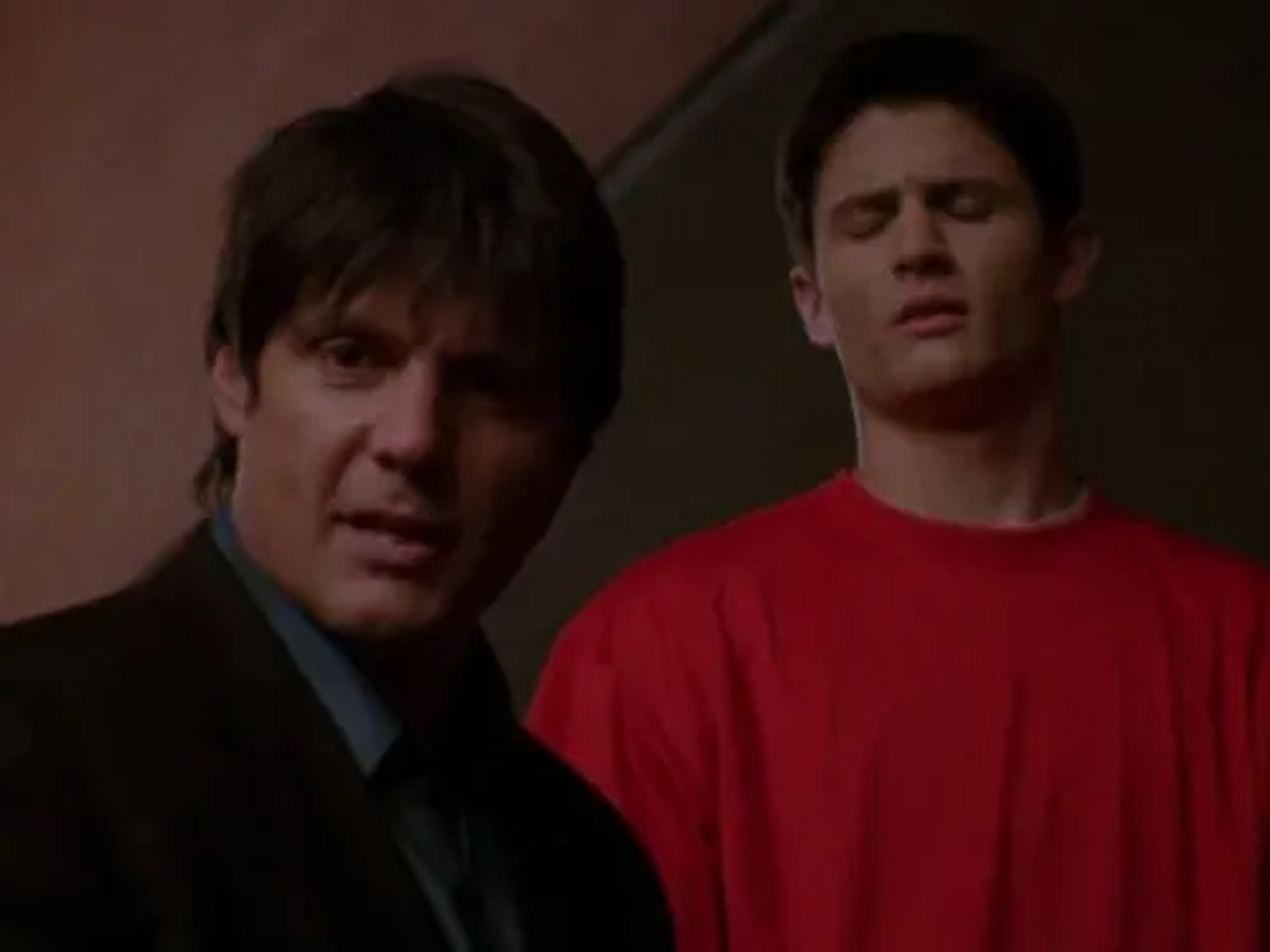 Paul Johansson and James Lafferty in One Tree Hill (2003)