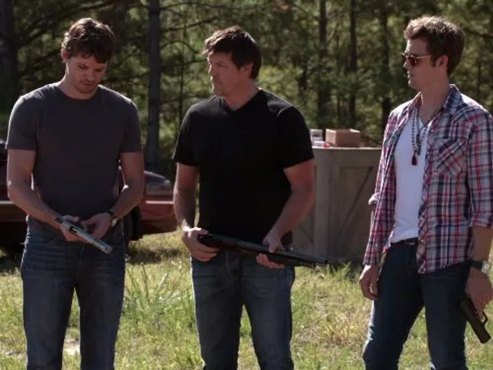 Paul Johansson, Austin Nichols, and Tyler Hilton in One Tree Hill (2003)