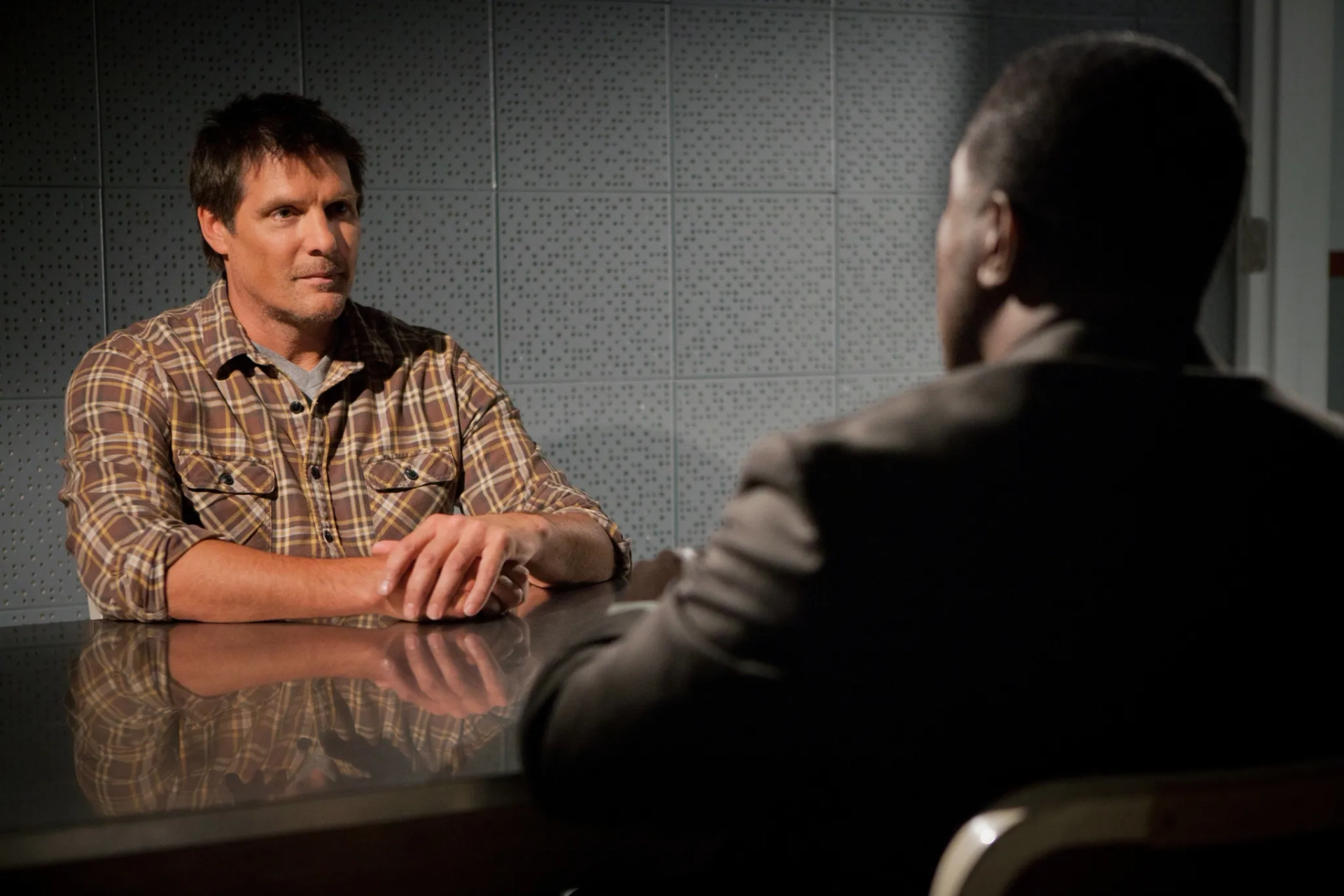 Paul Johansson and E. Roger Mitchell in One Tree Hill (2003)